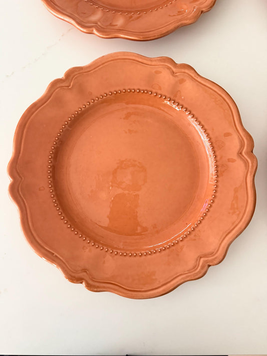 Vintage Waverly Terra Cotta 11.5” Salad Plate