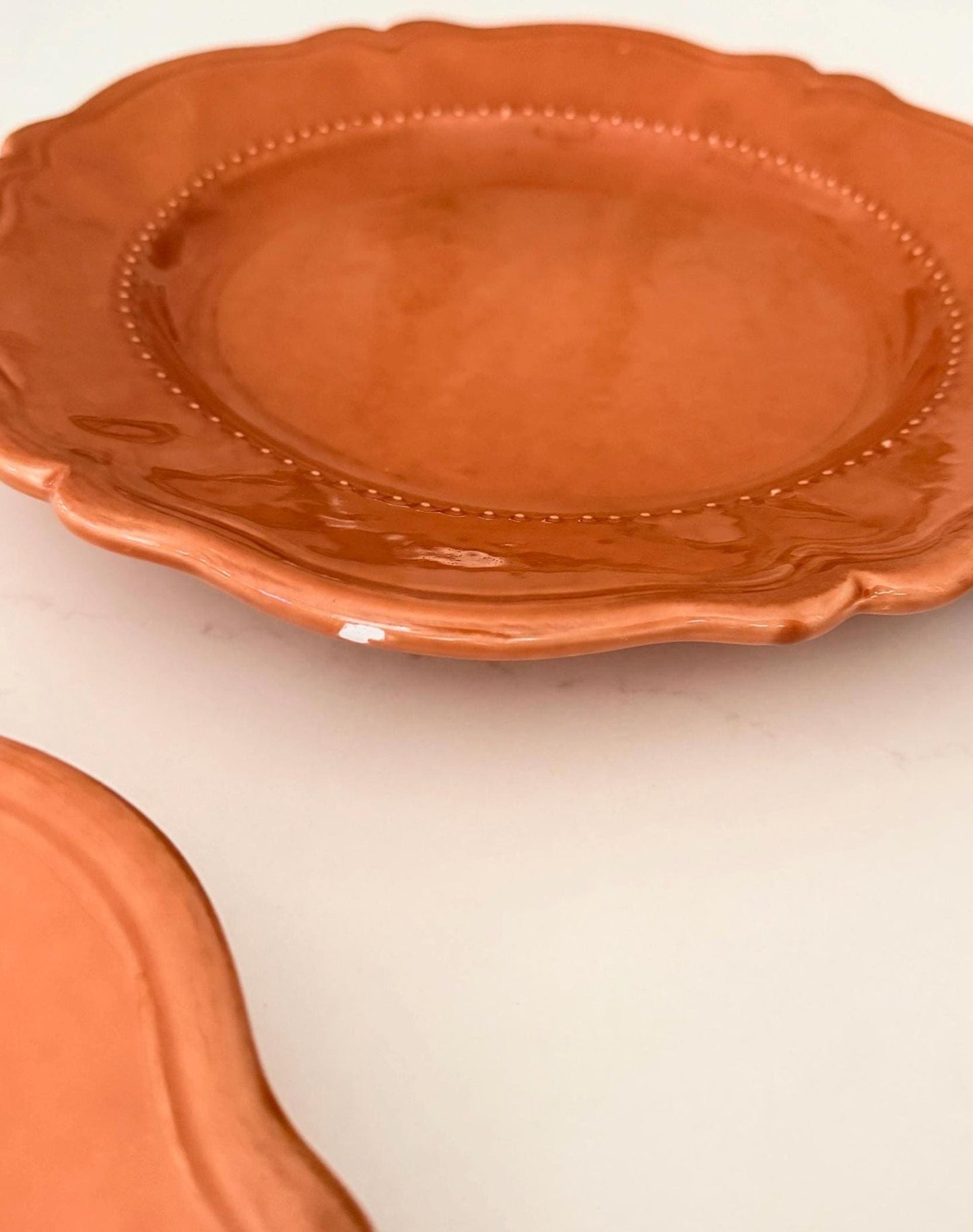 Vintage Waverly Terra Cotta 11.5” Salad Plate
