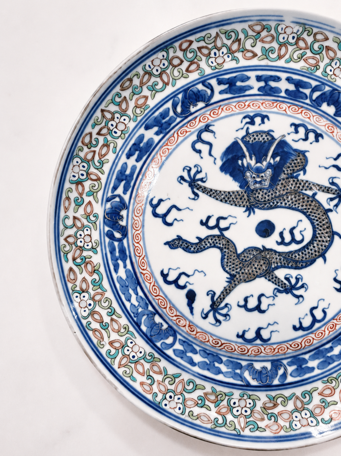 Antique Late Qing Xangxi Revival Rice Plate