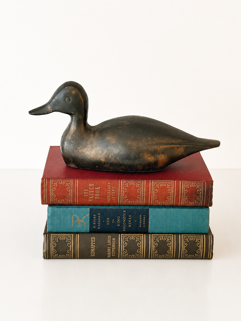 Vintage Solid Brass Duck Door Stop