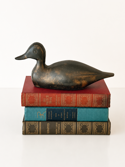Vintage Solid Brass Duck Door Stop