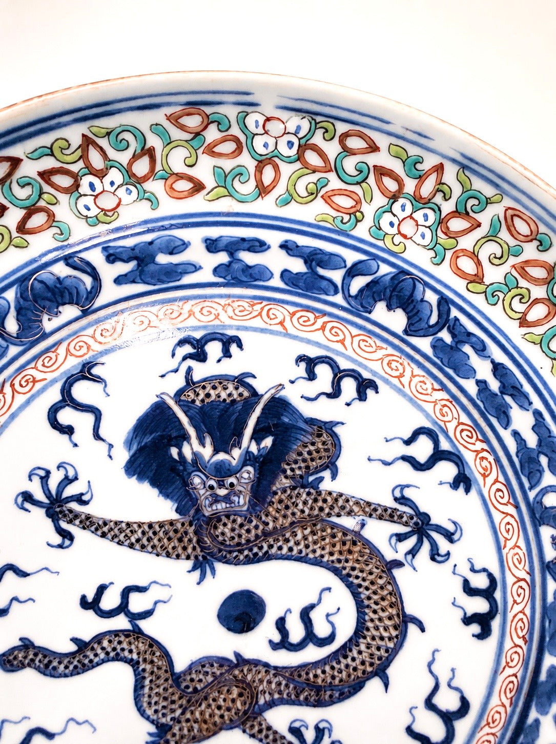 Antique Late Qing Xangxi Revival Rice Plate