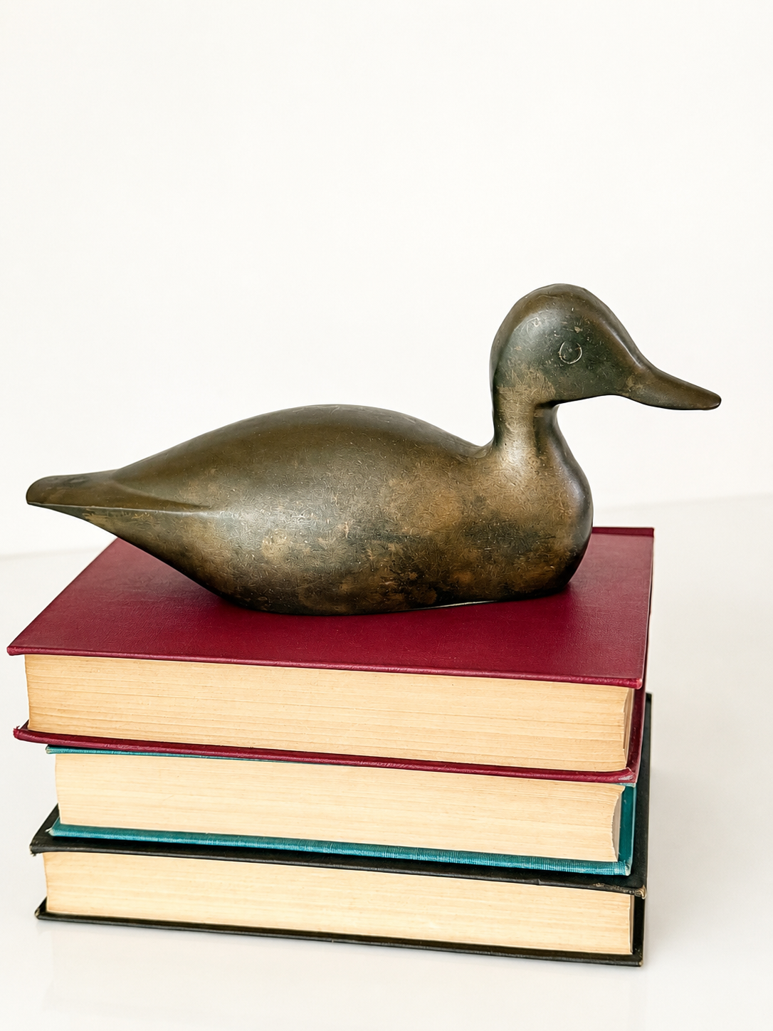 Vintage Solid Brass Duck Door Stop