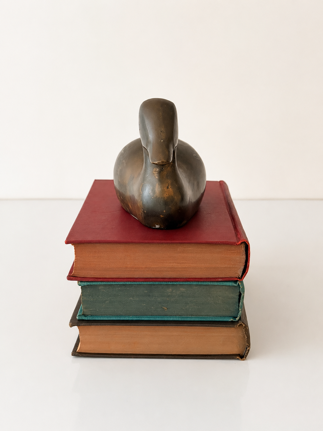 Vintage Solid Brass Duck Door Stop