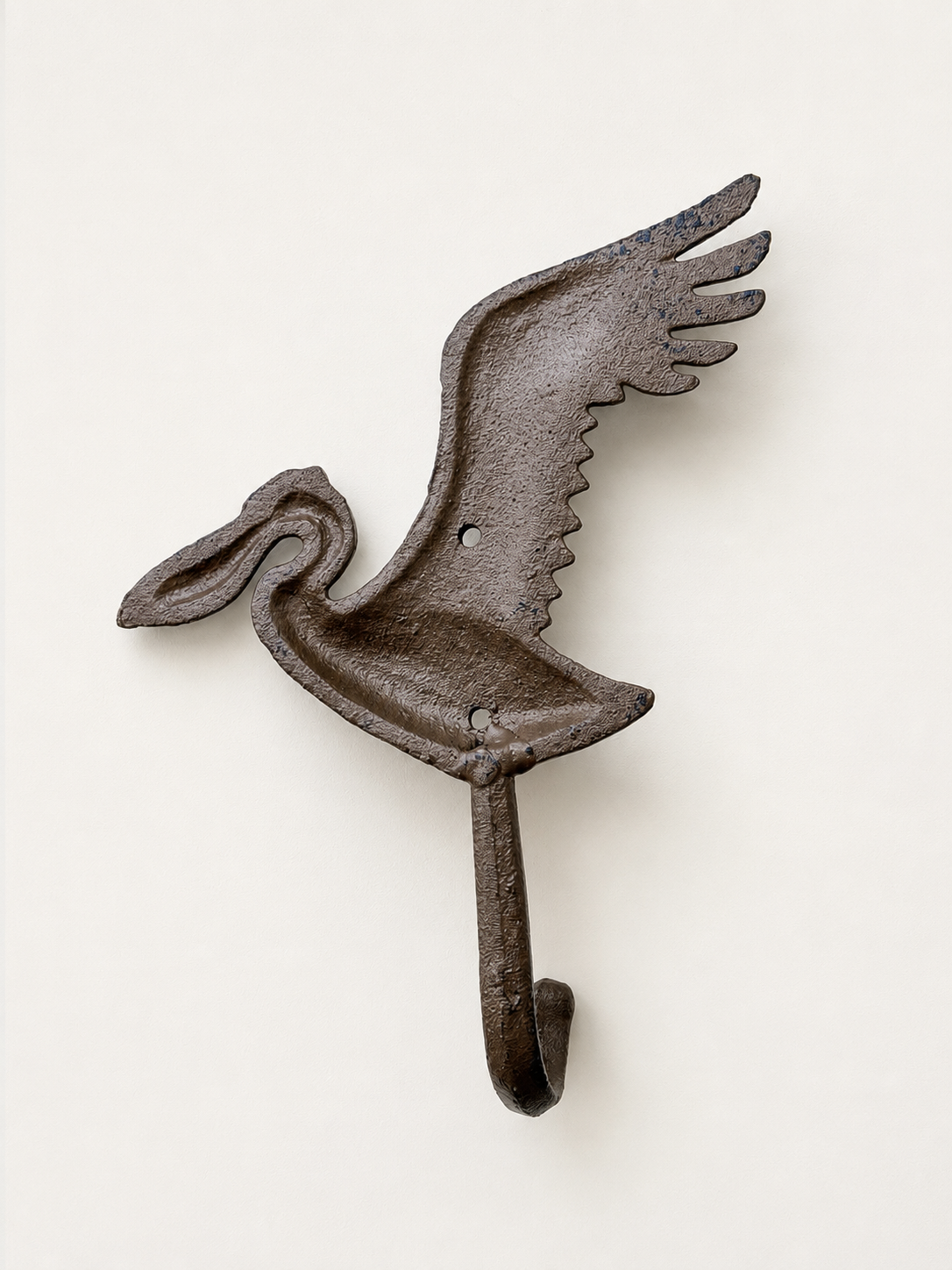 Cast Iron Pelican Wall Hook
