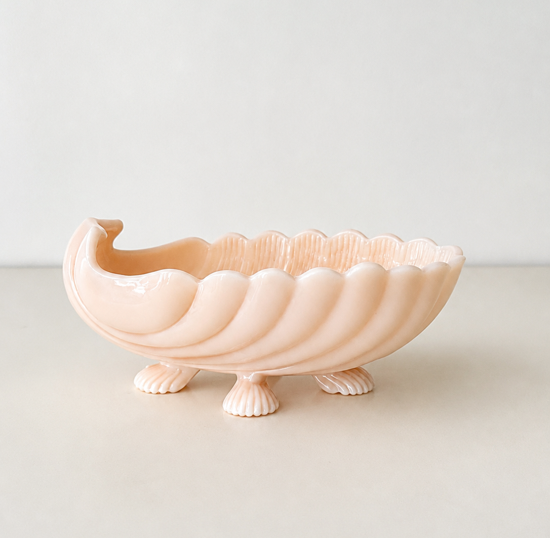 Cambridge Glass Company Crown Tuscan Footed Shell Bowl