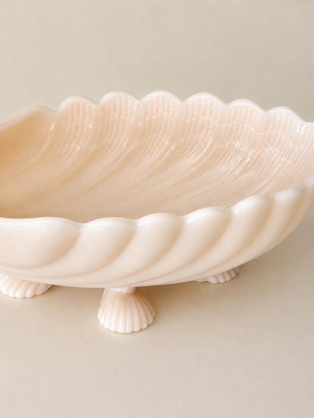Cambridge Glass Company Crown Tuscan Footed Shell Bowl