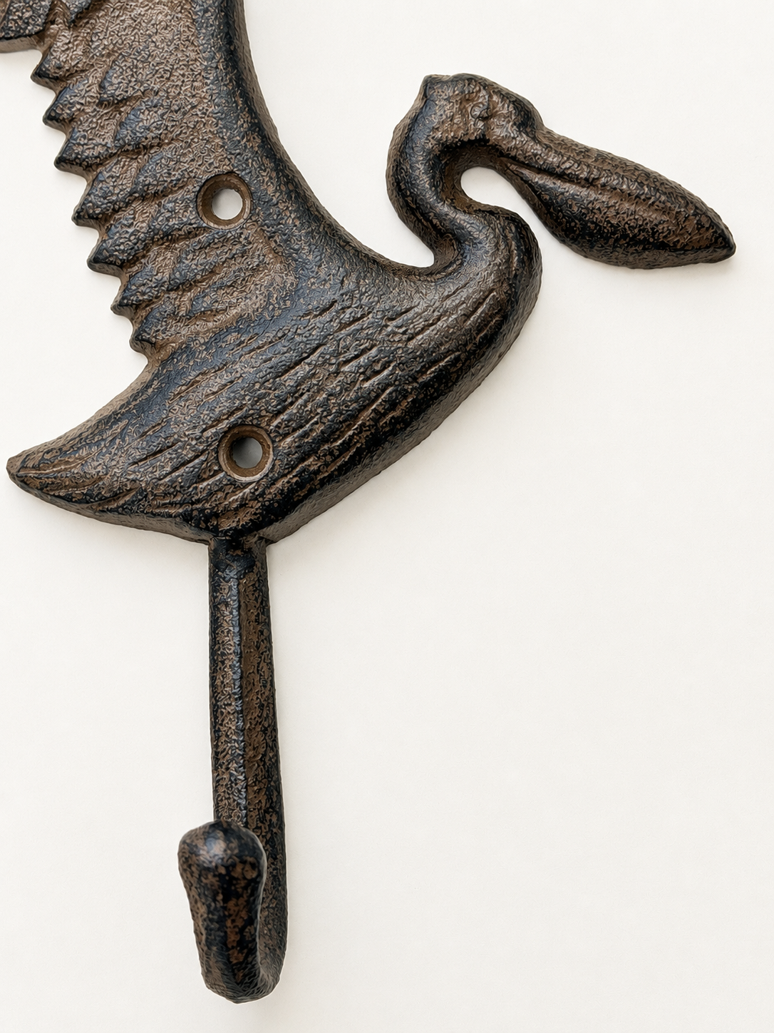 Cast Iron Pelican Wall Hook