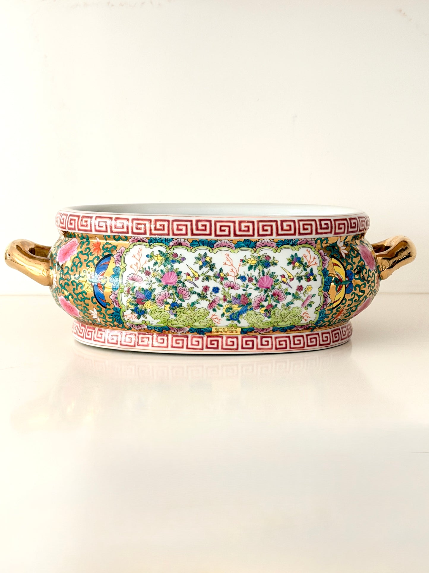 Vintage Rose Canton Foot Bath