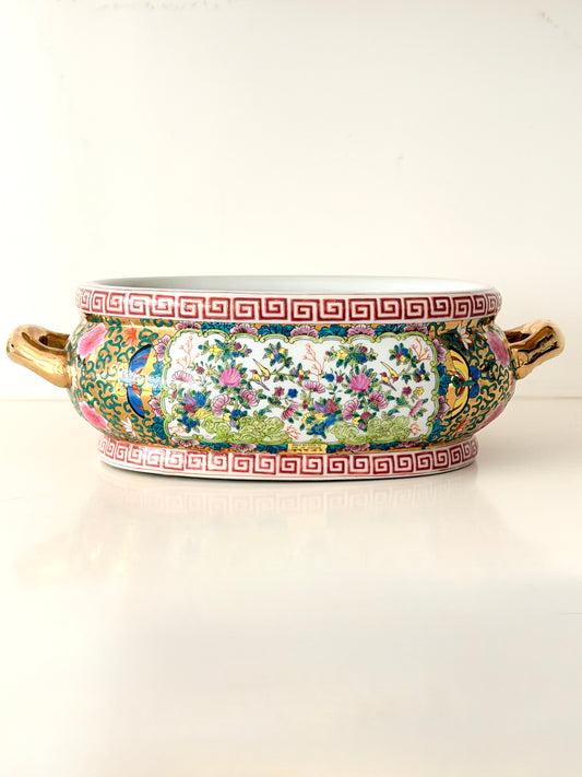 Vintage Rose Canton Foot Bath