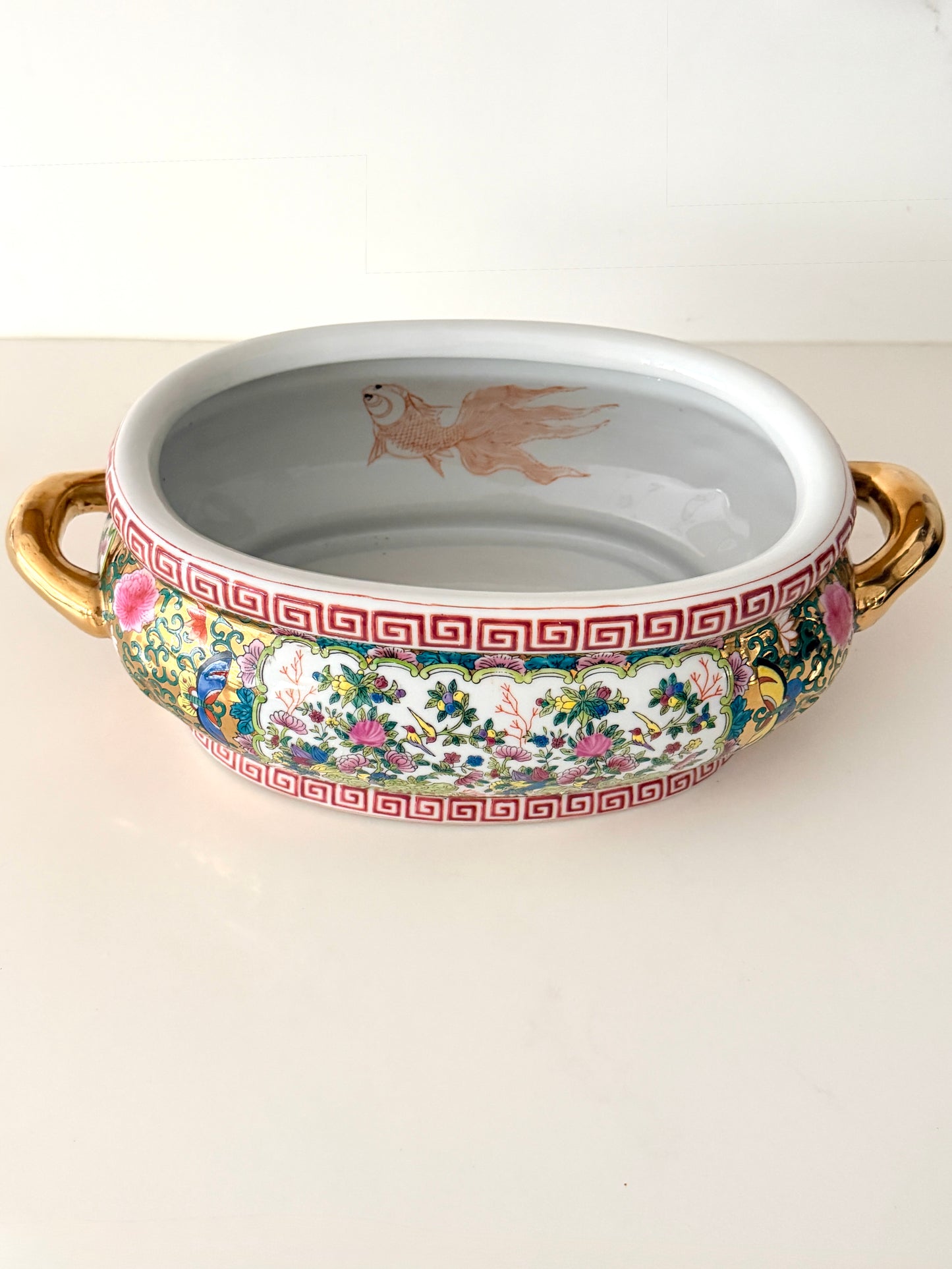 Vintage Rose Canton Foot Bath