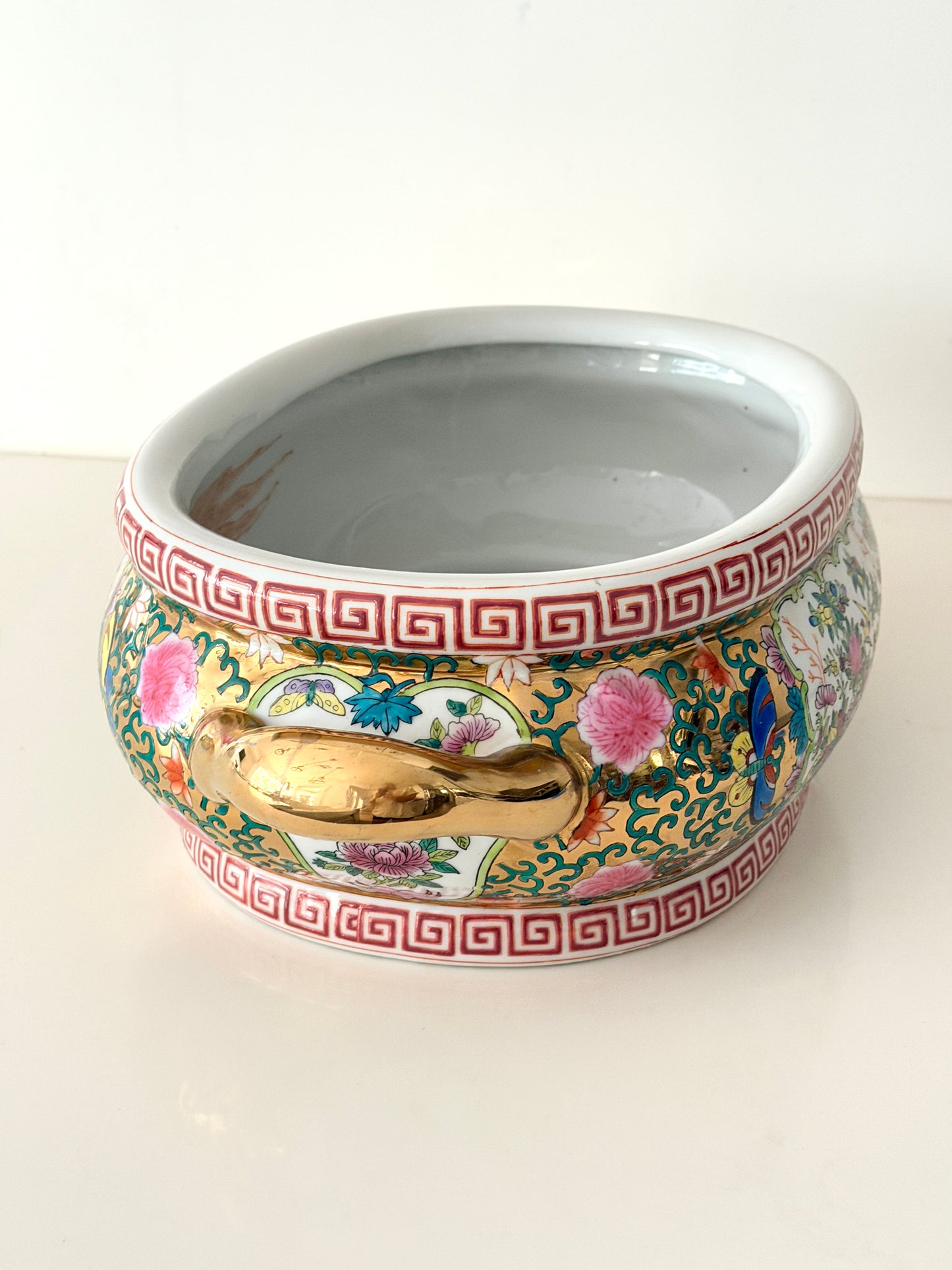 Vintage Rose Canton Foot Bath
