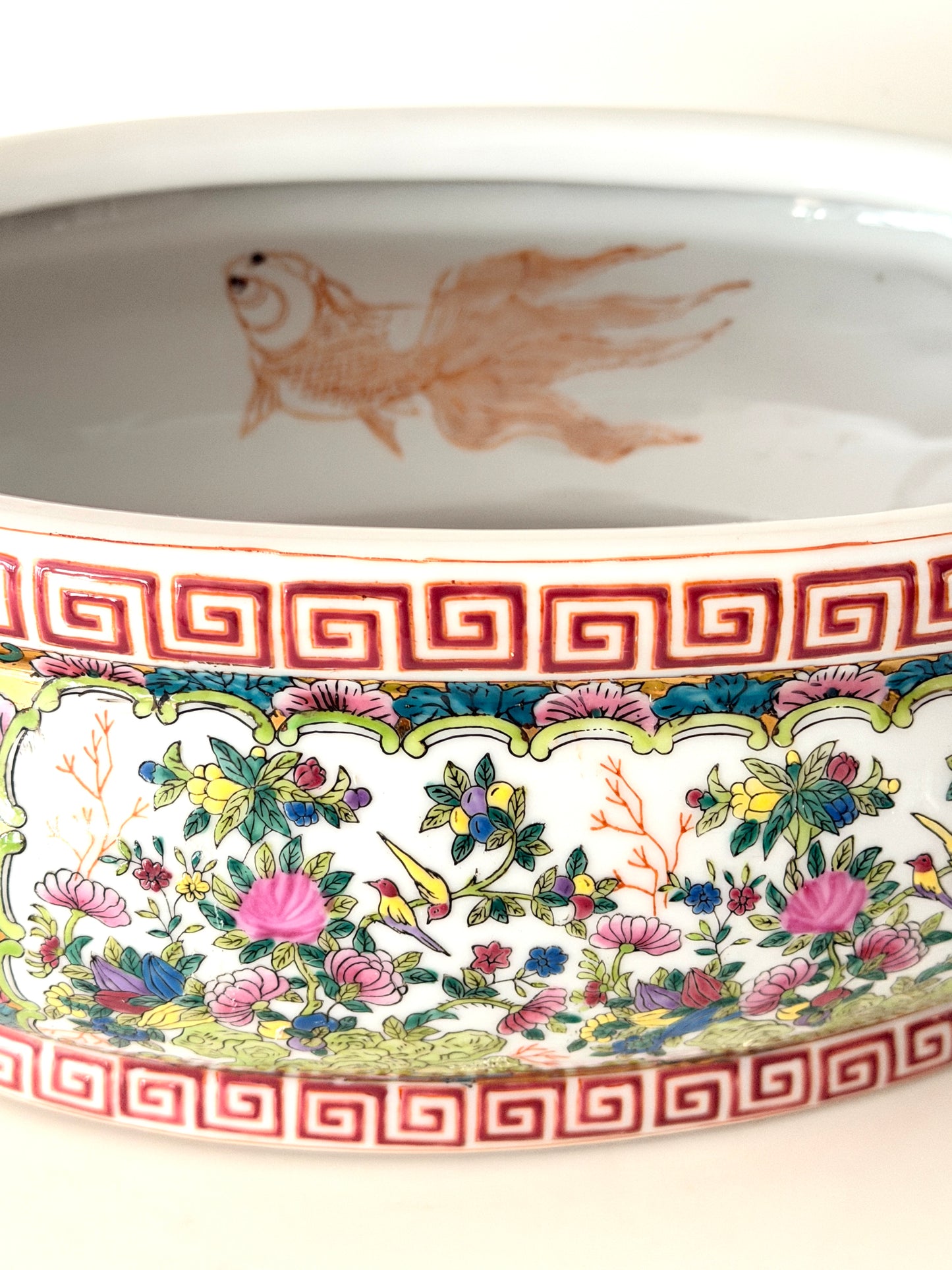 Vintage Rose Canton Foot Bath