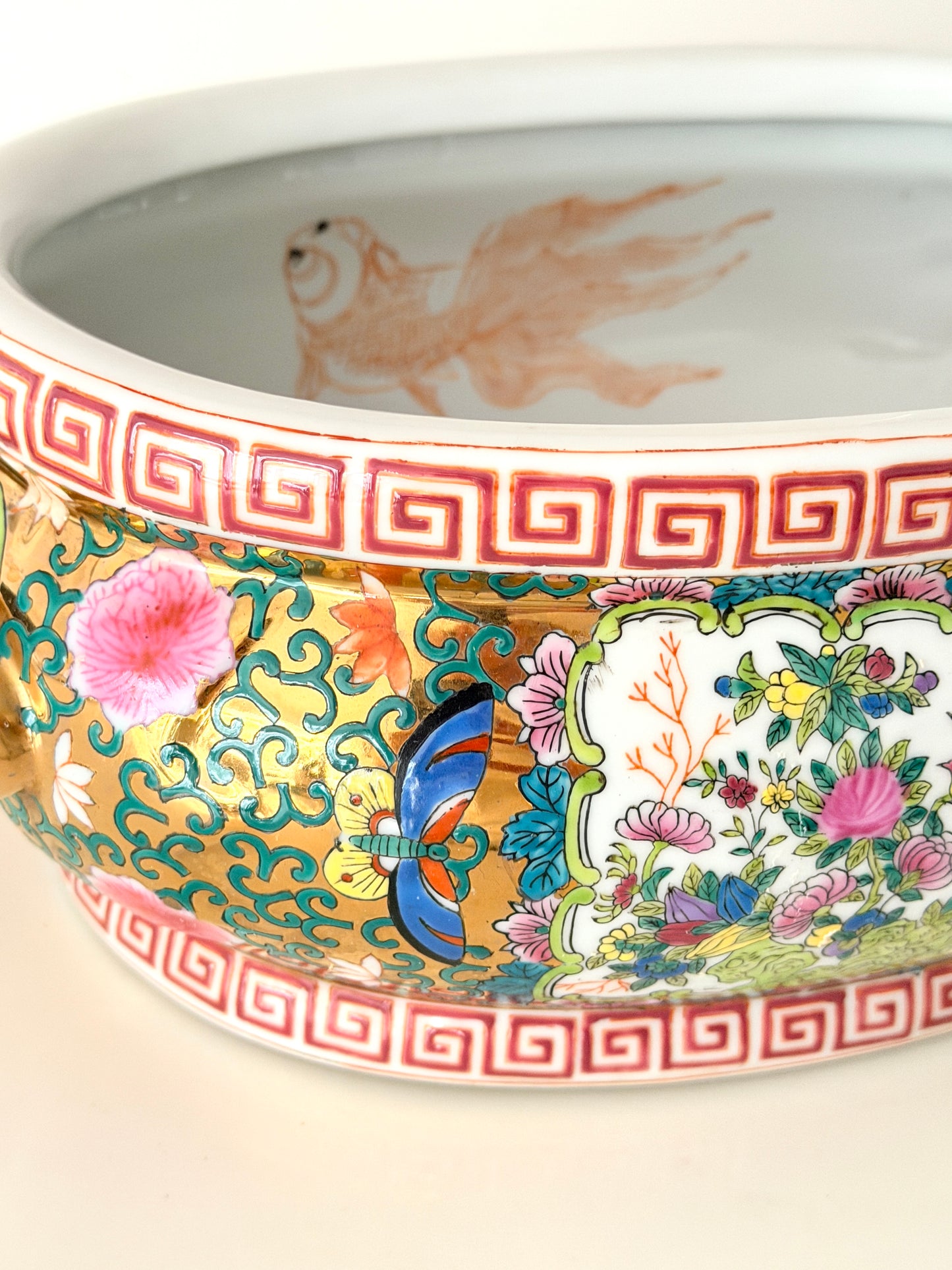 Vintage Rose Canton Foot Bath