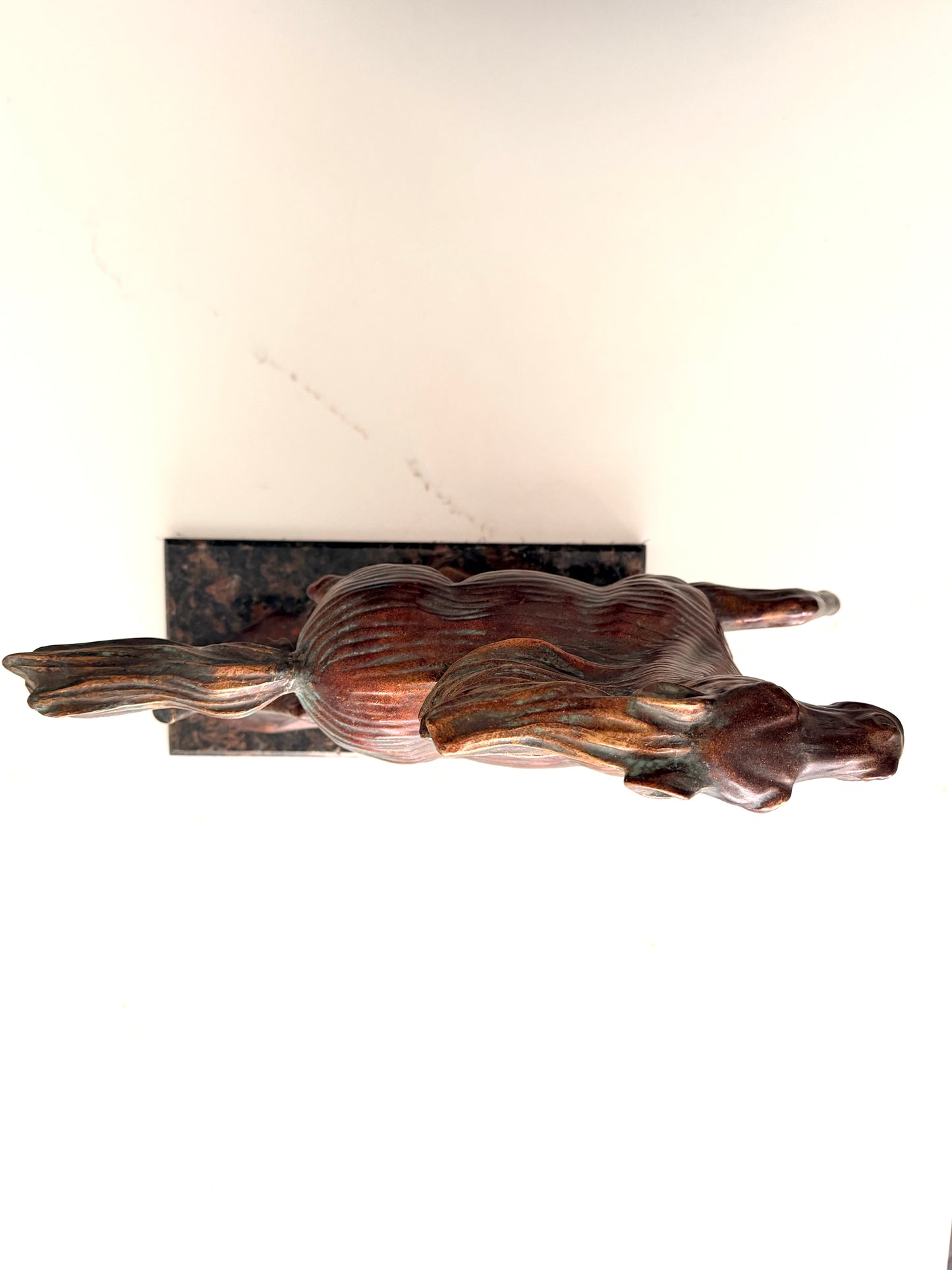 Vintage Cold-Cast Bronze Horse Sculpture