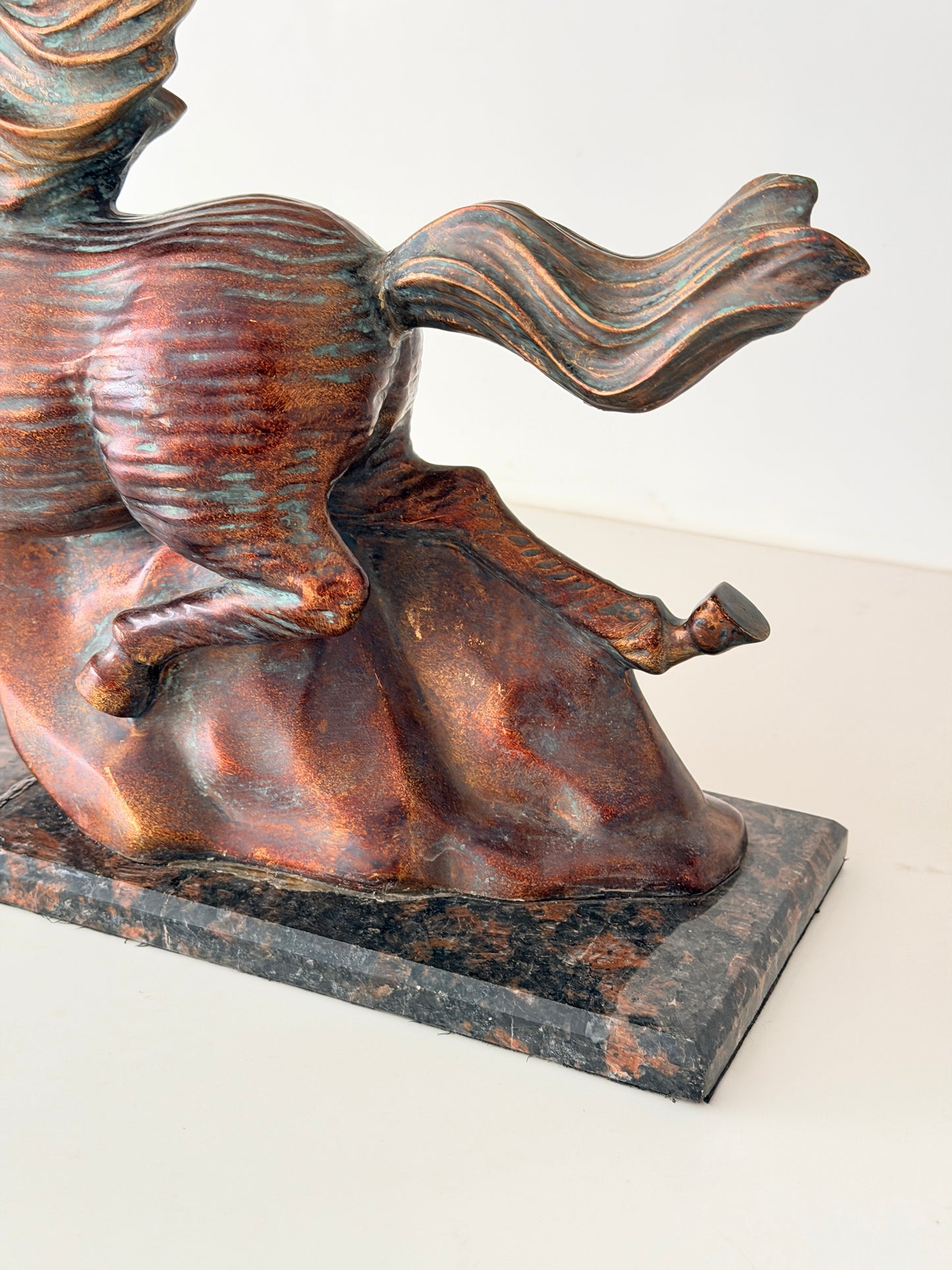 Vintage Cold-Cast Bronze Horse Sculpture