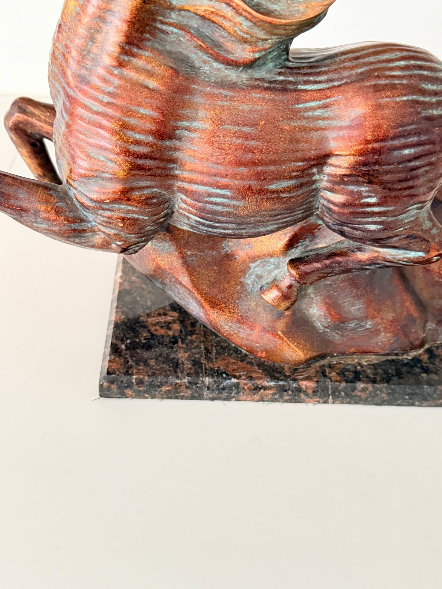 Vintage Cold-Cast Bronze Horse Sculpture