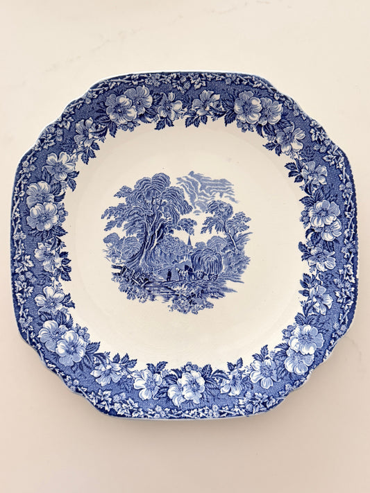 Vintage Wedgwood Woodland Octagonal Platter