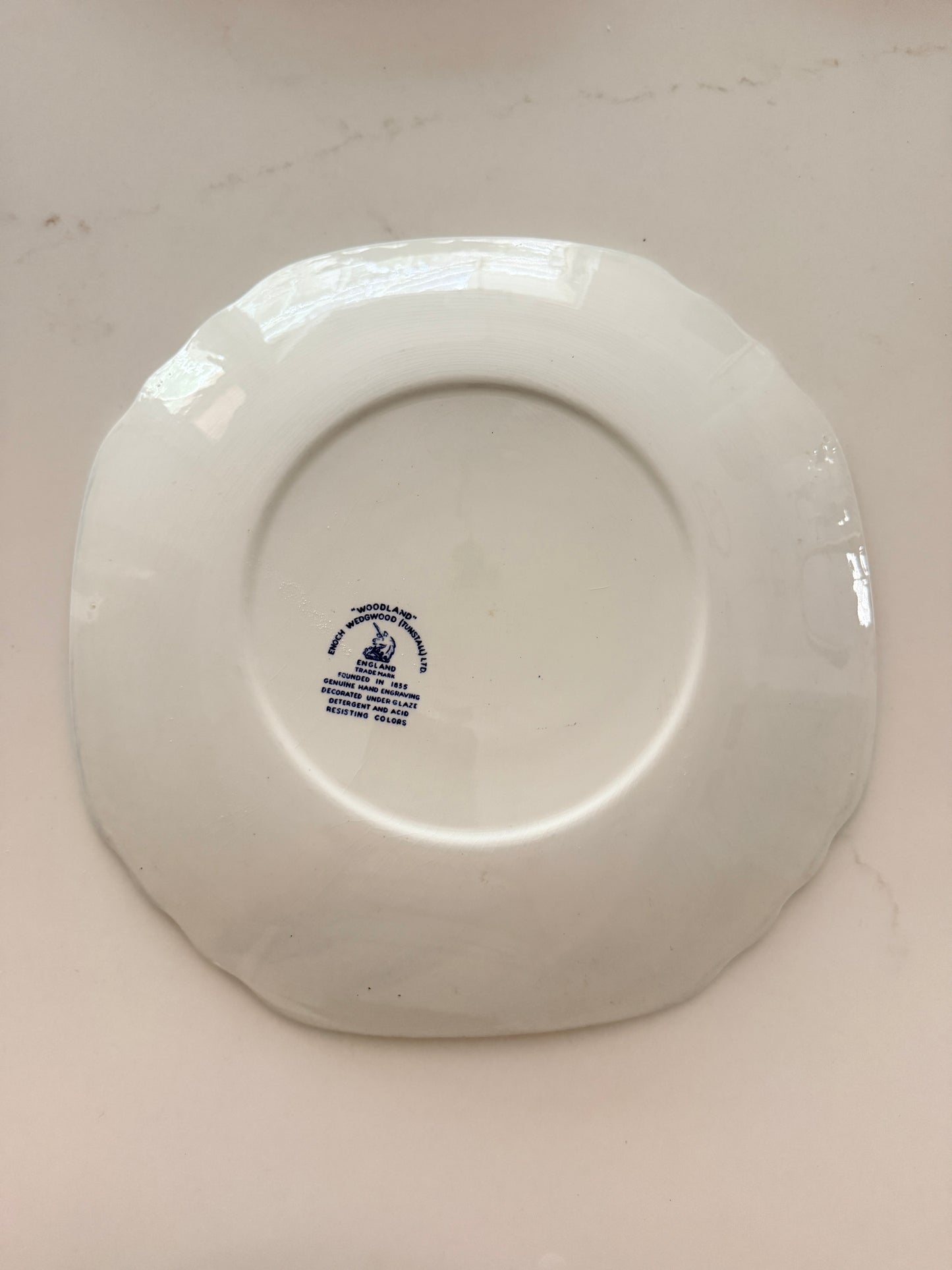 Vintage Wedgwood Woodland Octagonal Platter