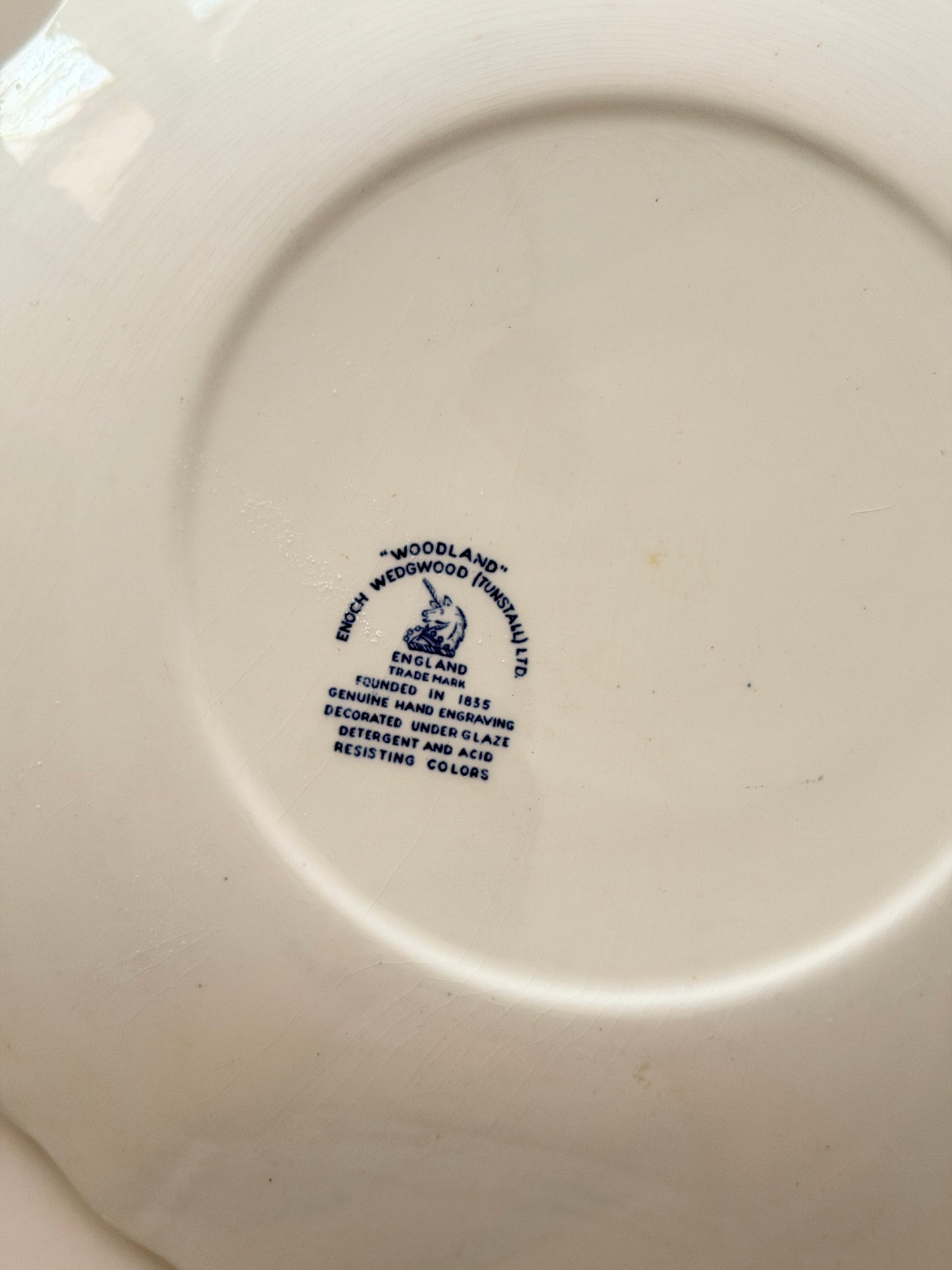 Vintage Wedgwood Woodland Octagonal Platter