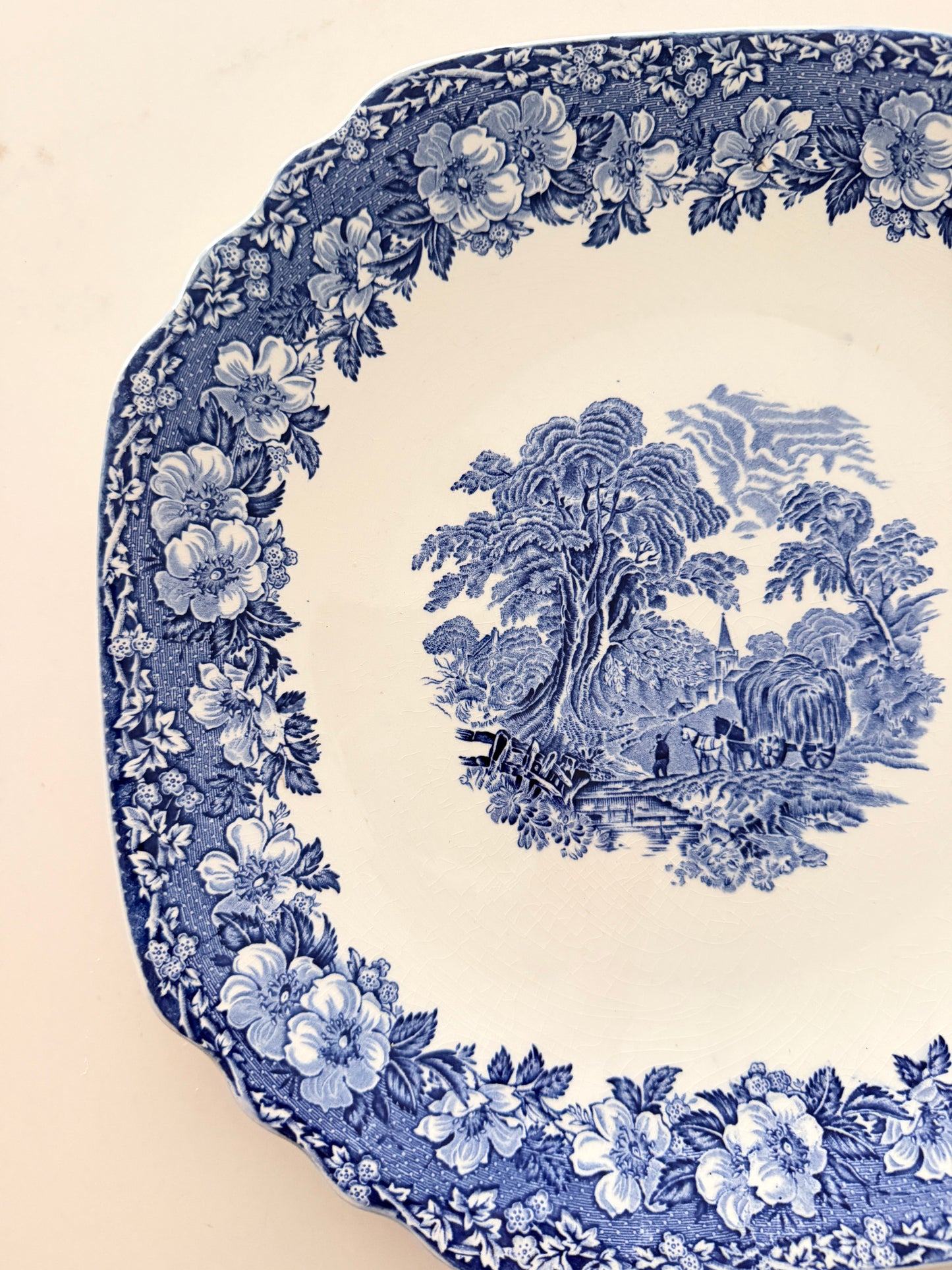 Vintage Wedgwood Woodland Octagonal Platter