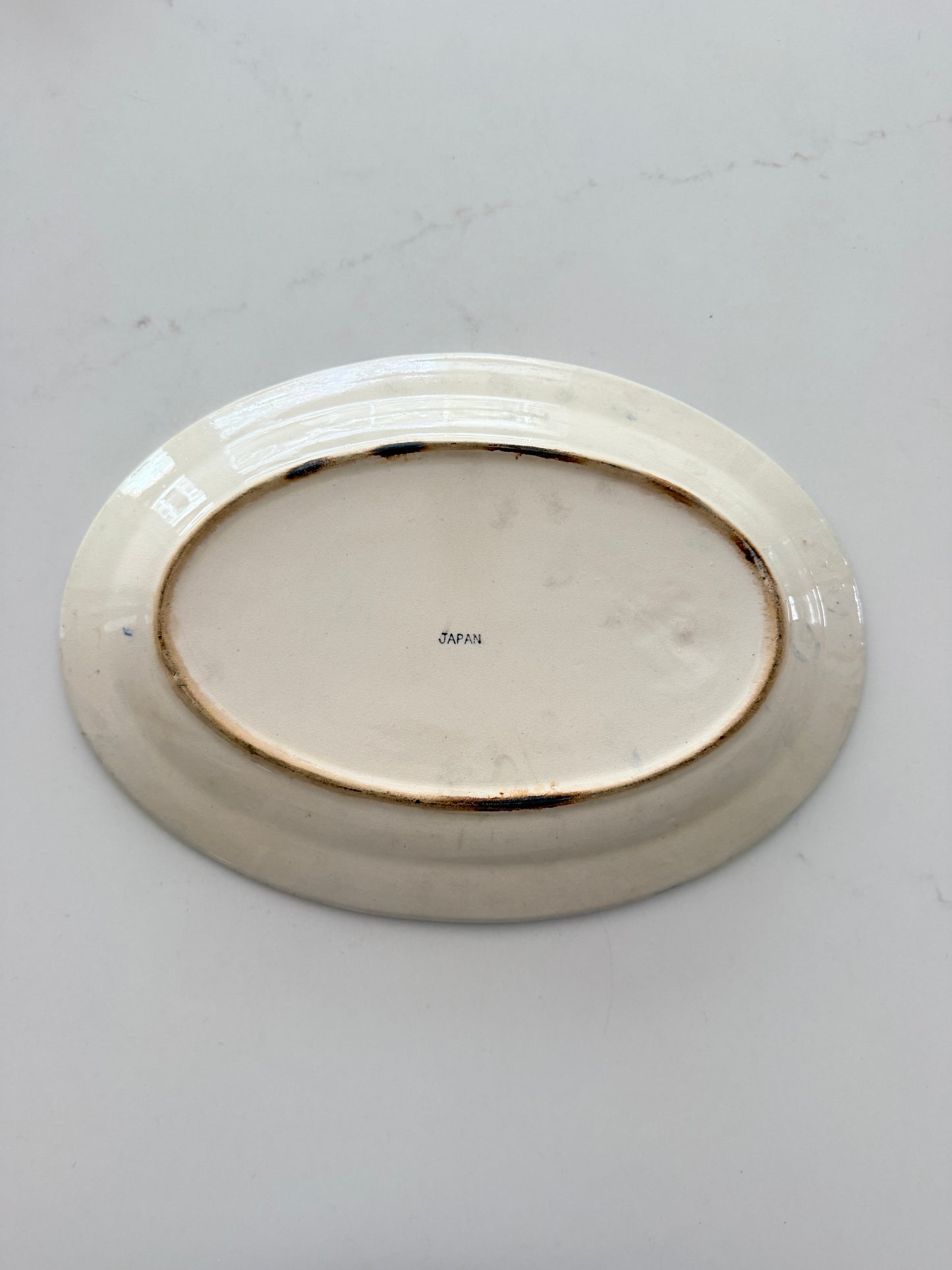 Vintage Blue Willow Serving Platter