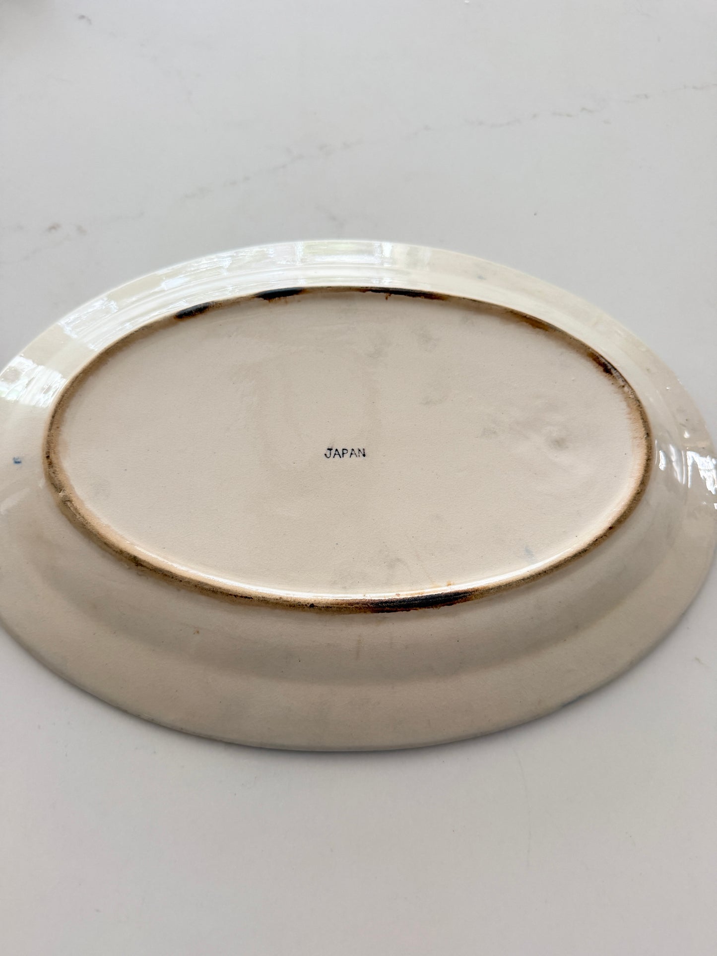Vintage Blue Willow Serving Platter
