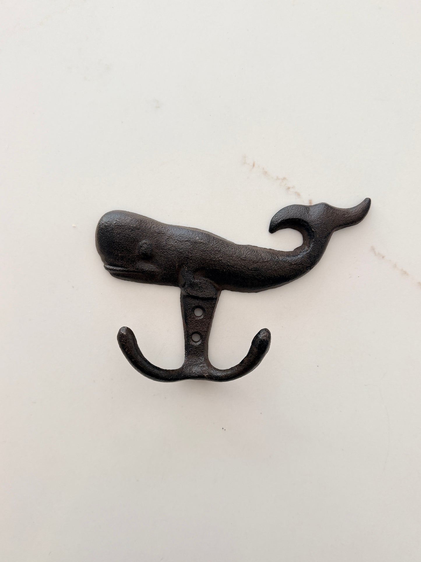 Cast Iron Whale Double Hook