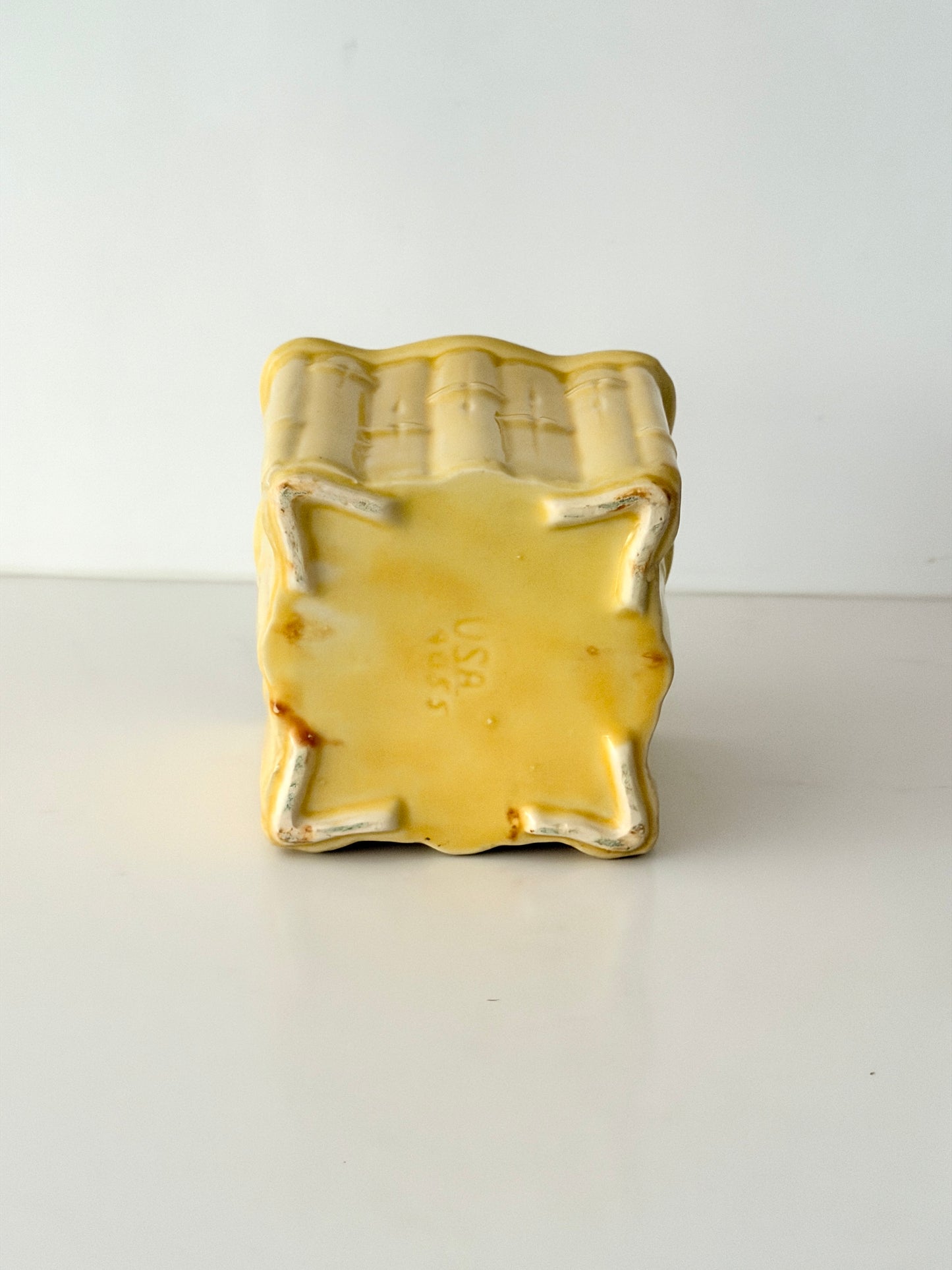 Vintage Shawnee Bamboo Pottery Planters