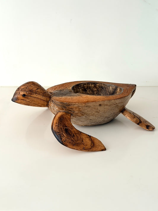 Indonesian Hand Carved Sea Turtle Bowl