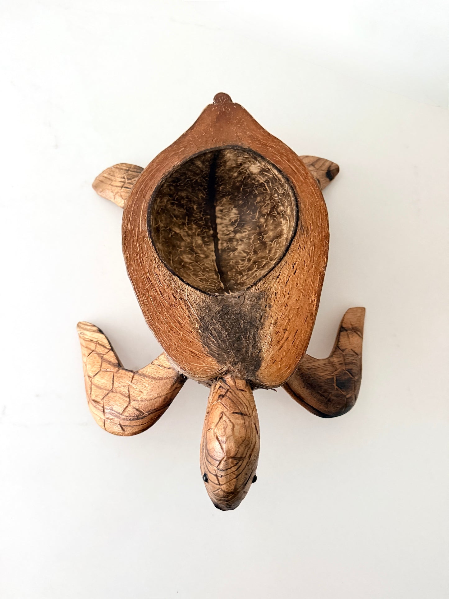 Indonesian Hand Carved Sea Turtle Bowl