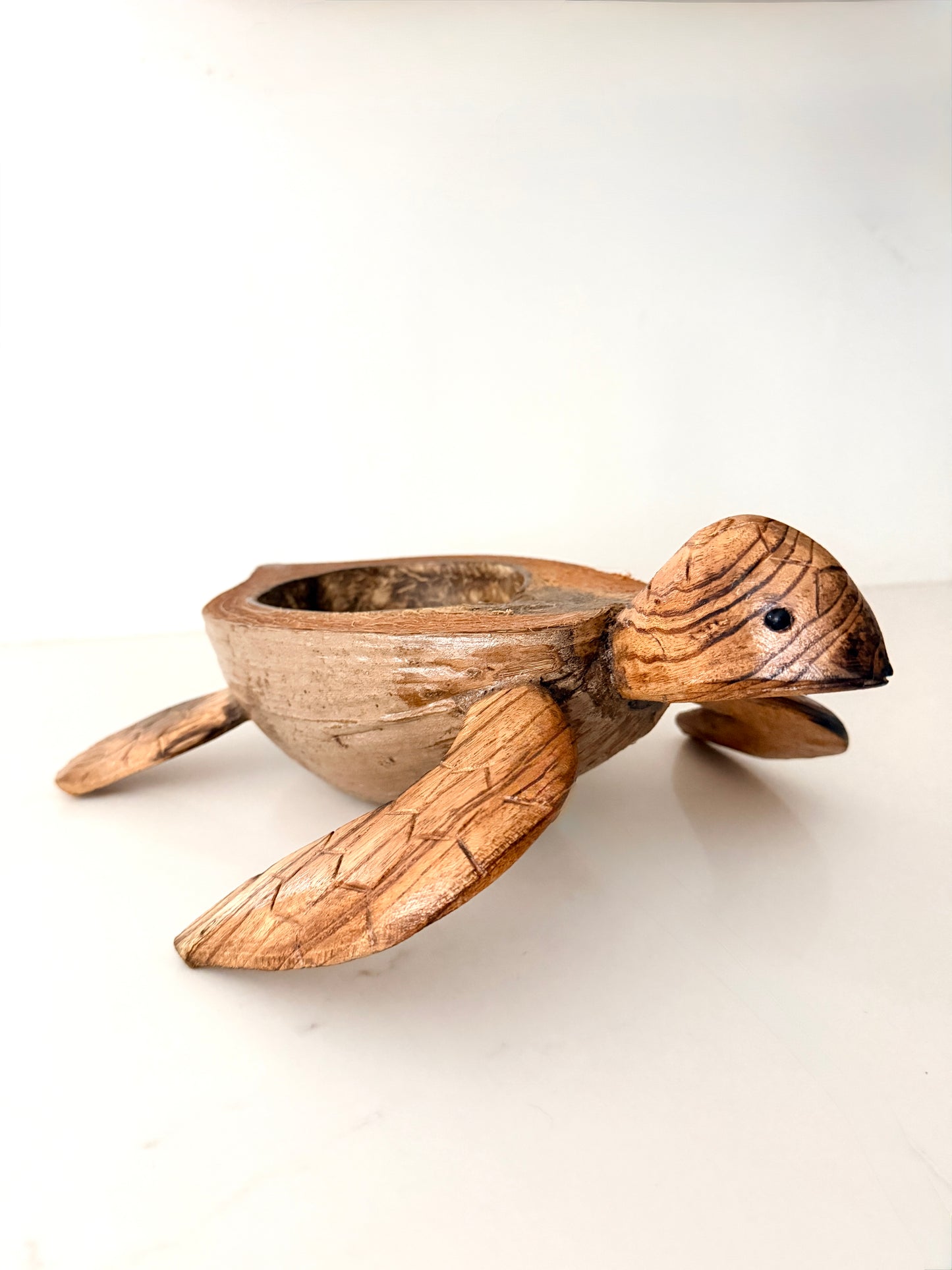 Indonesian Hand Carved Sea Turtle Bowl