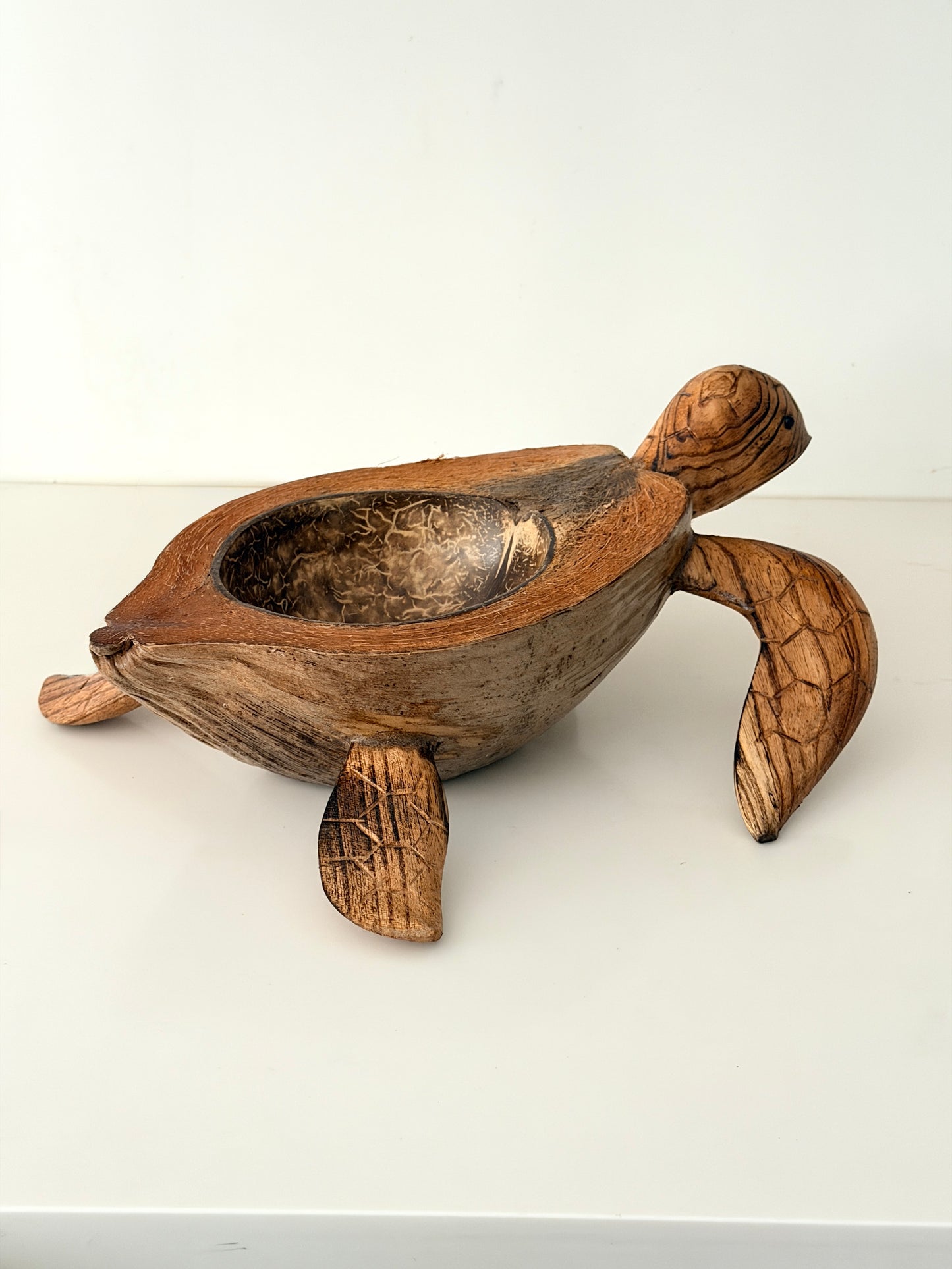 Indonesian Hand Carved Sea Turtle Bowl