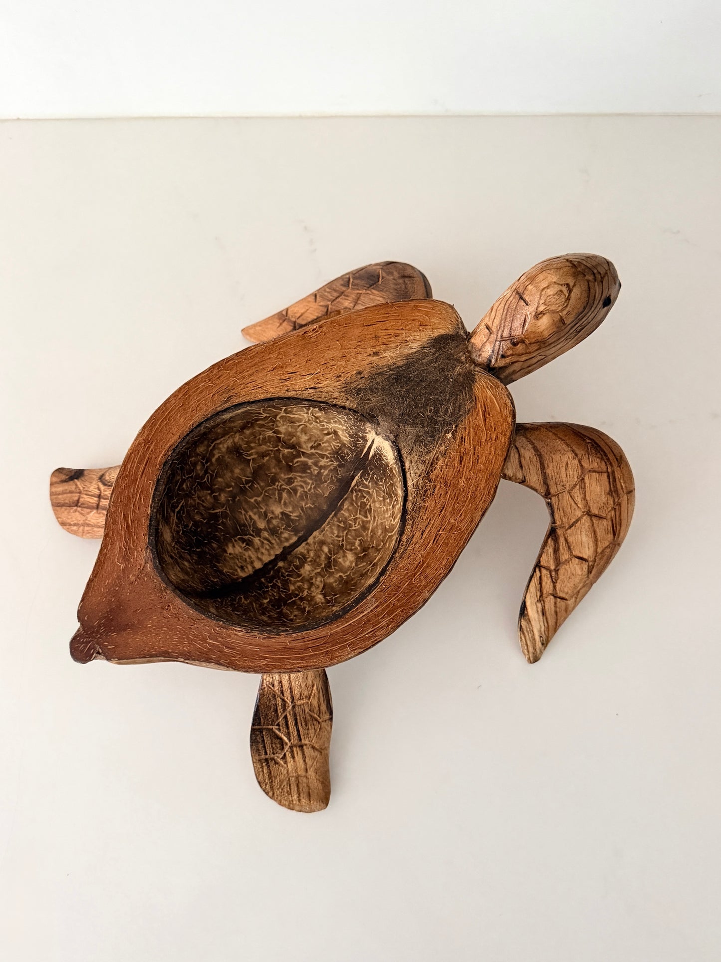 Indonesian Hand Carved Sea Turtle Bowl