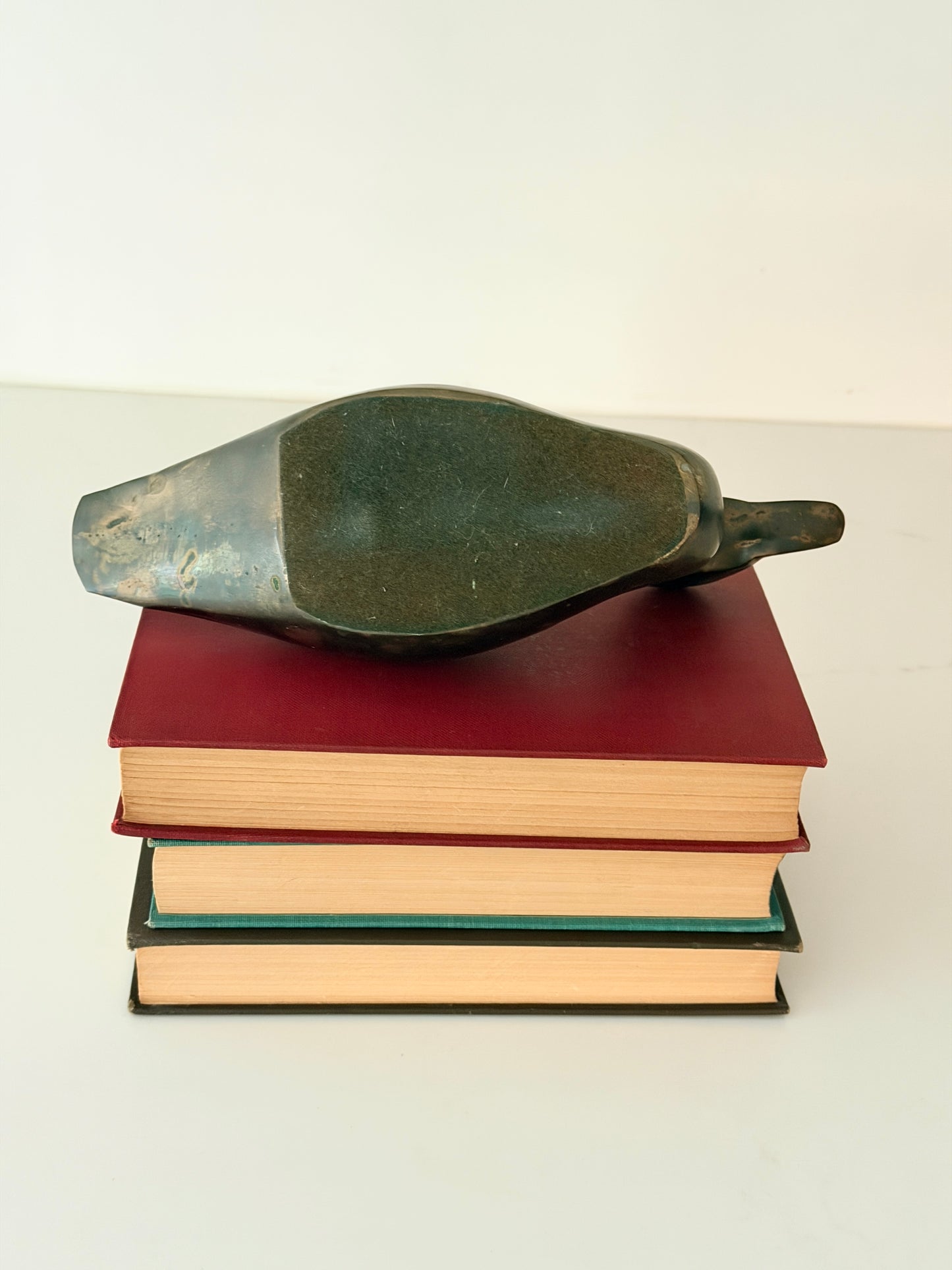 Vintage Solid Brass Duck Door Stop