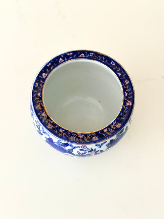 Small Vintage Koi Floral Planter