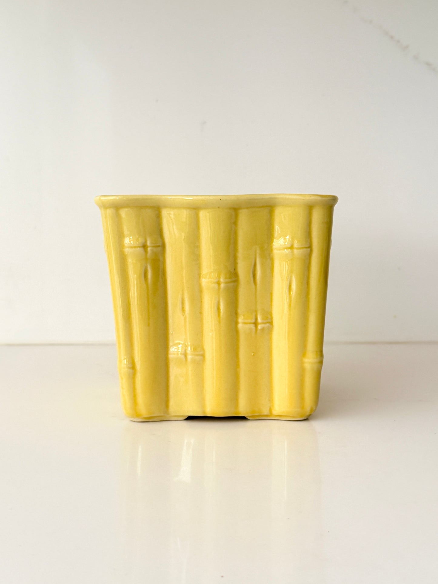 Vintage Shawnee Bamboo Pottery Planters