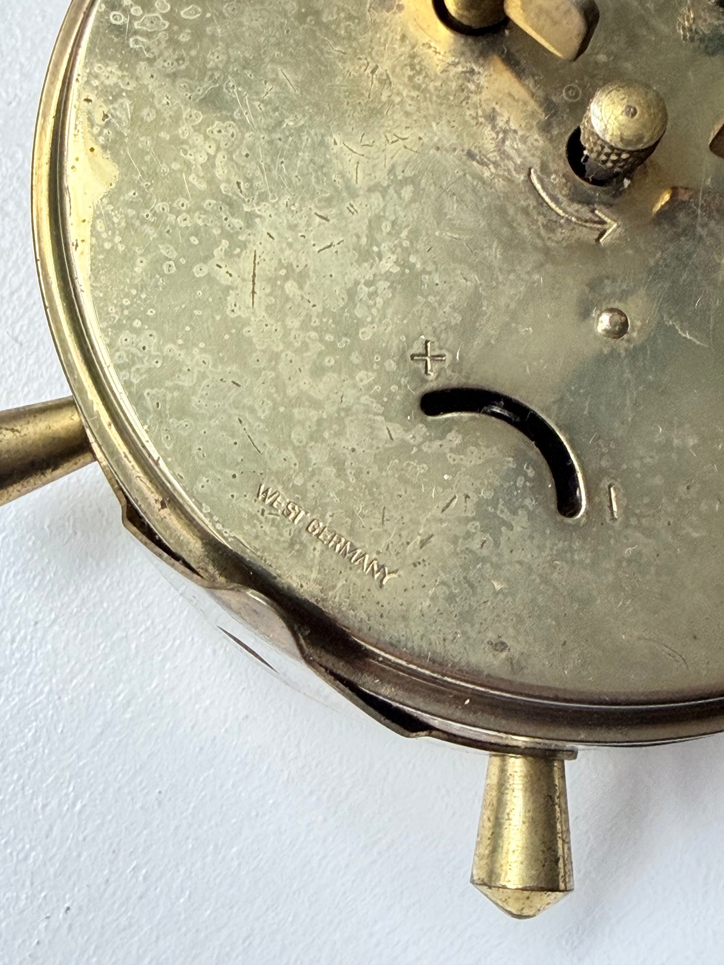Vintage Florn Brass Twin Bell Alarm Clock