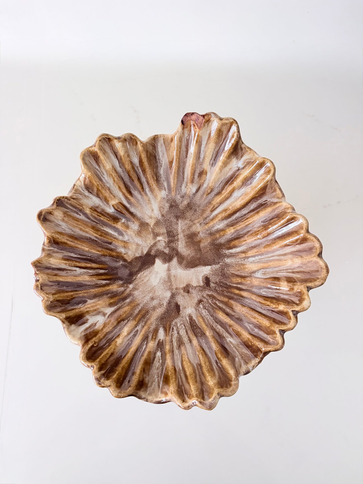 Vintage Majolica Monkey Compote Dish