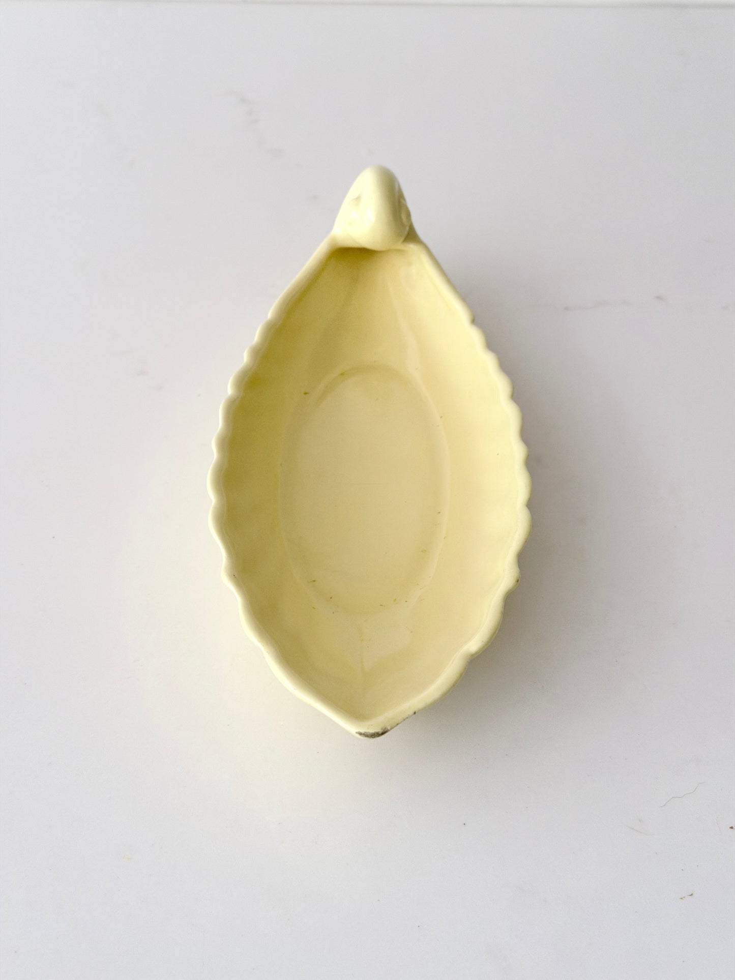 Franciscan Ware Coronado Swirl Yellow Relish Dish