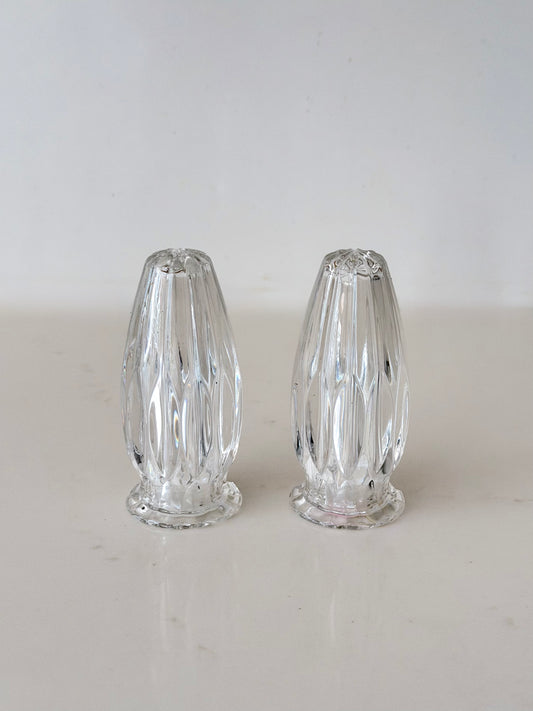 Vintage Mikasa Park Lane Crystal Salt & Pepper Shakers
