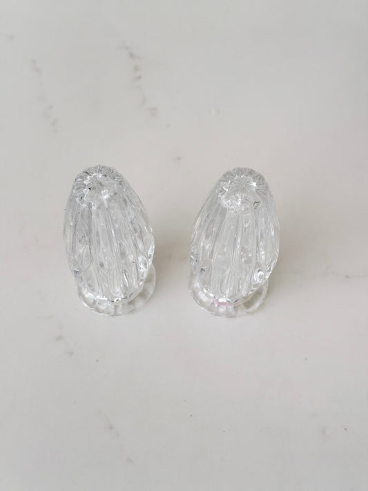 Vintage Mikasa Park Lane Crystal Salt & Pepper Shakers