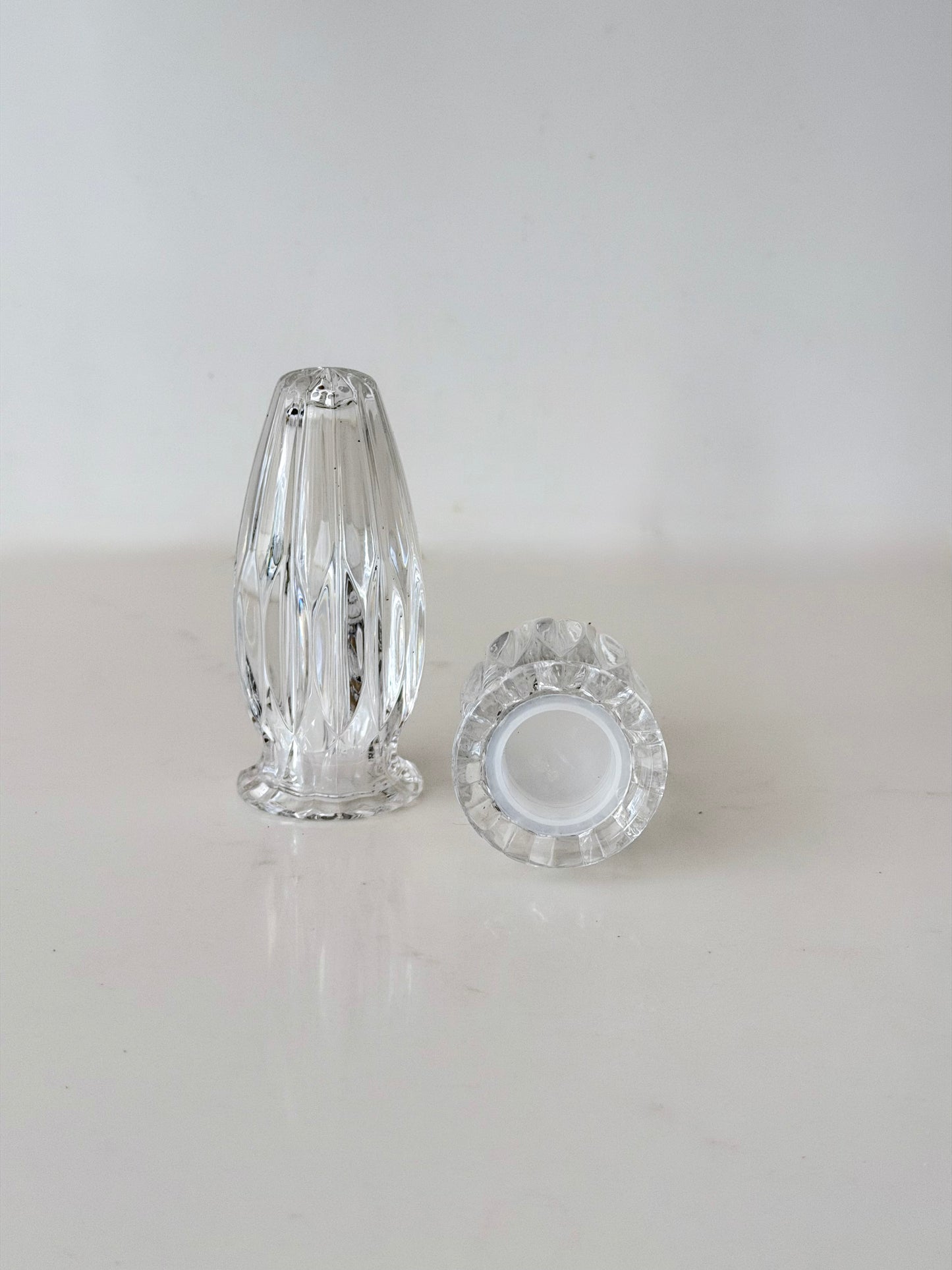 Vintage Mikasa Park Lane Crystal Salt & Pepper Shakers