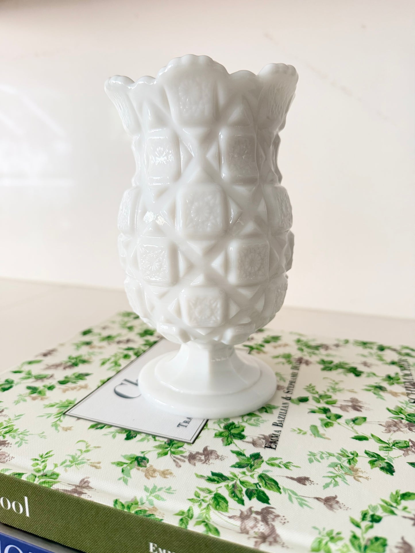 Vintage Westmoreland Milk Glass Vase