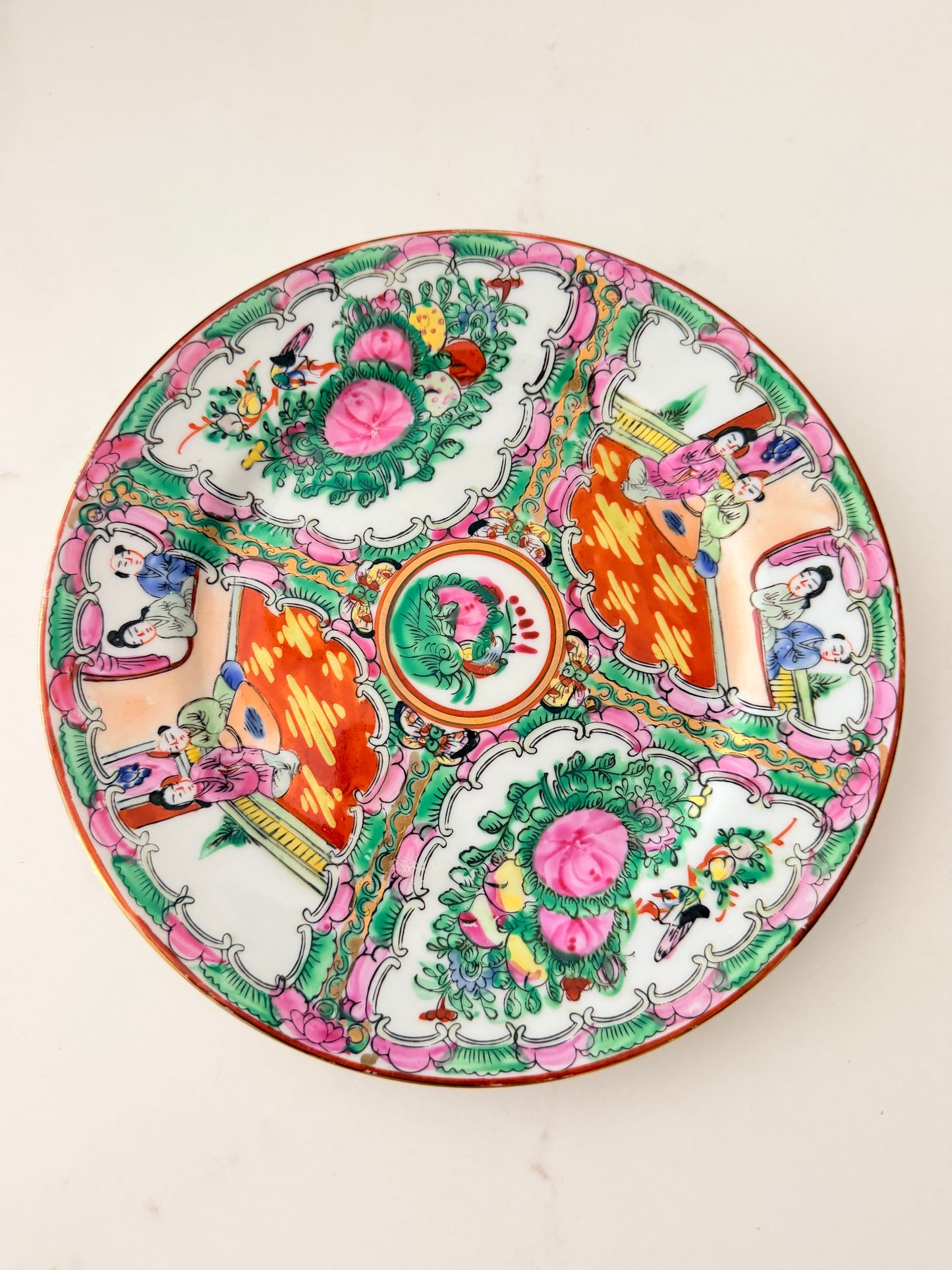 Vintage Rose Medallion Plate