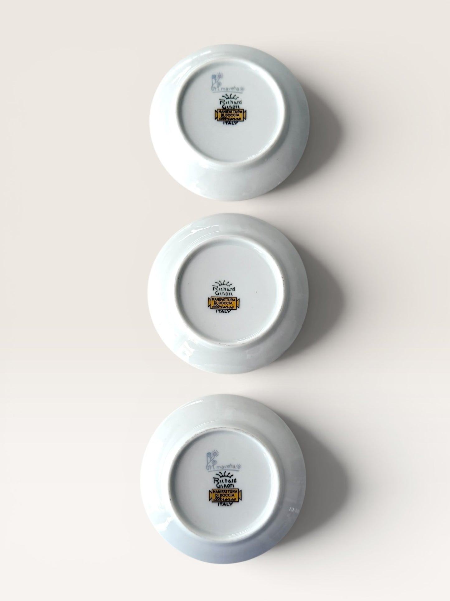 Vintage Ginori Porcelain Butter Pats
