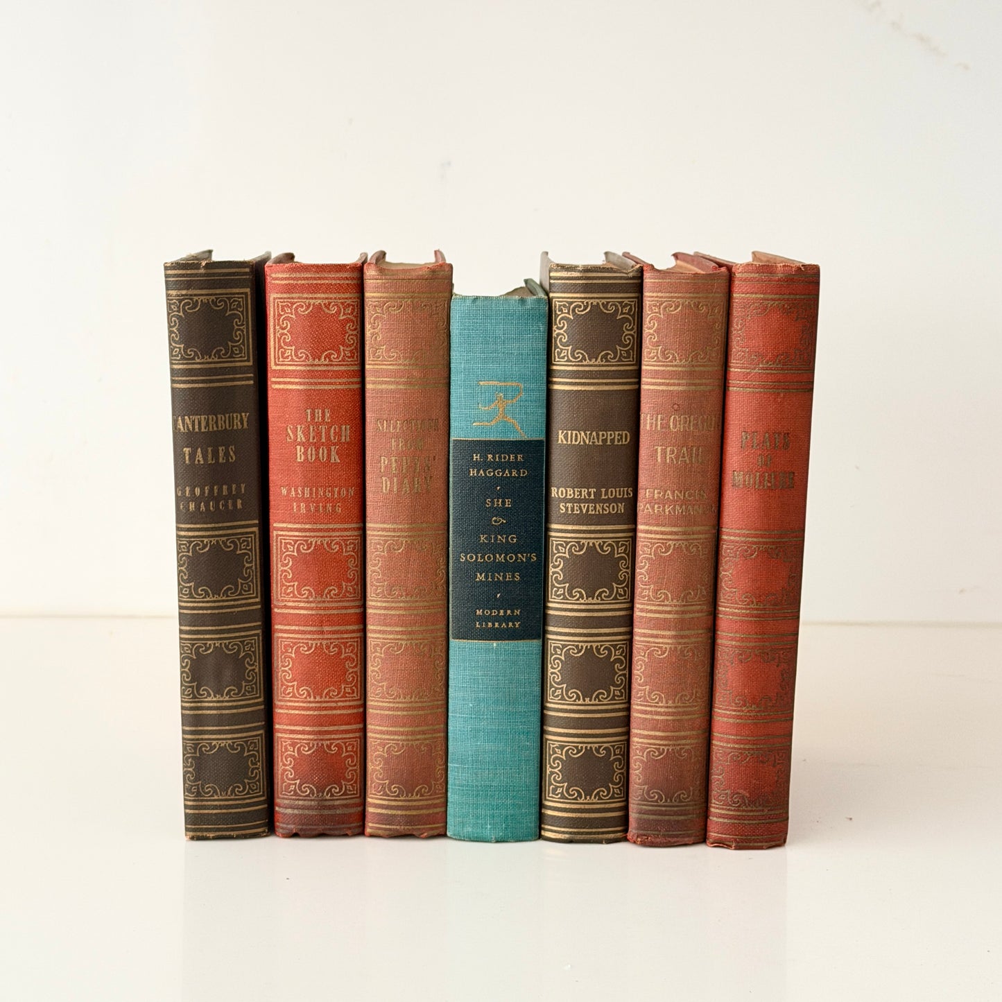 Vintage Classic Hardback Books Set of 7
