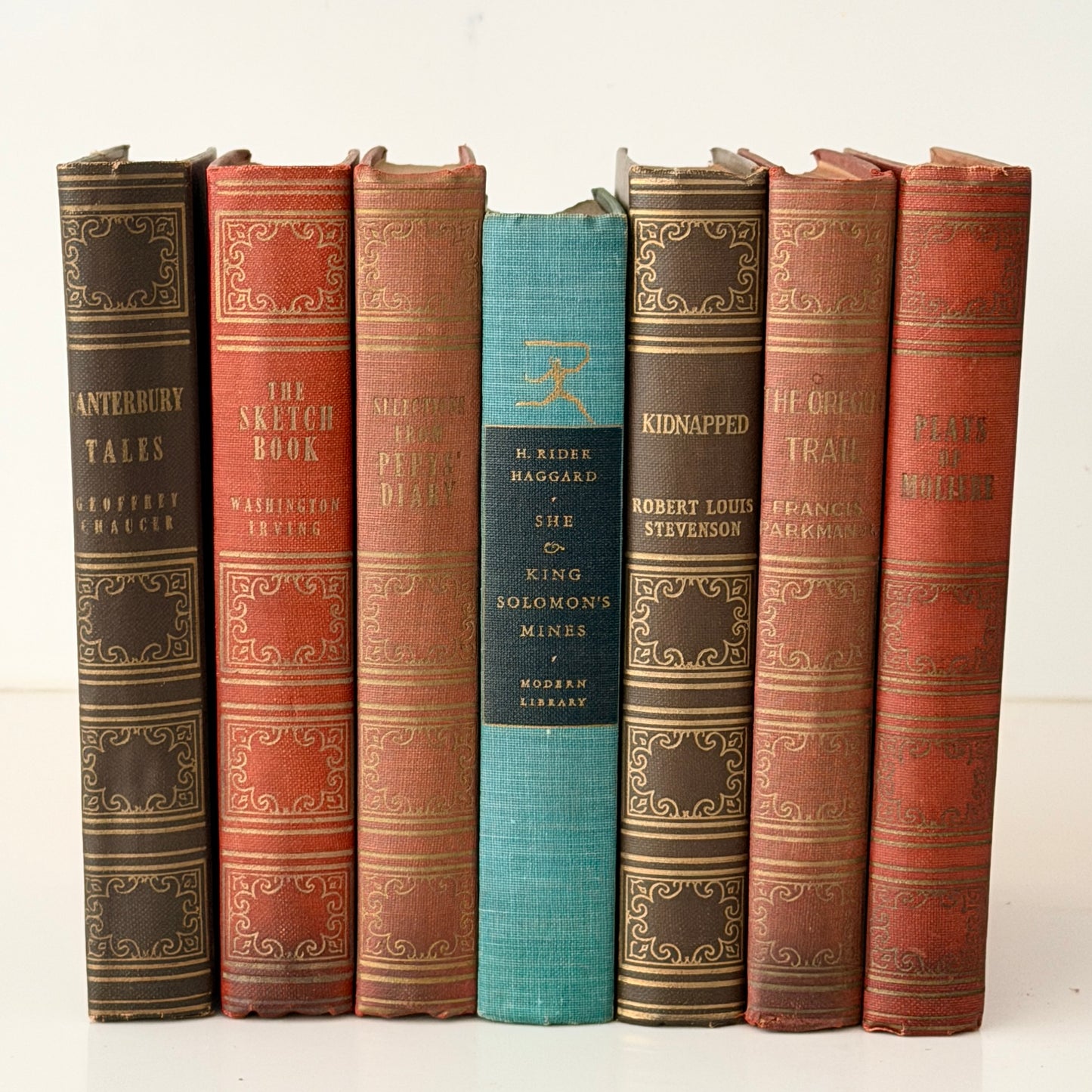 Vintage Classic Hardback Books Set of 7
