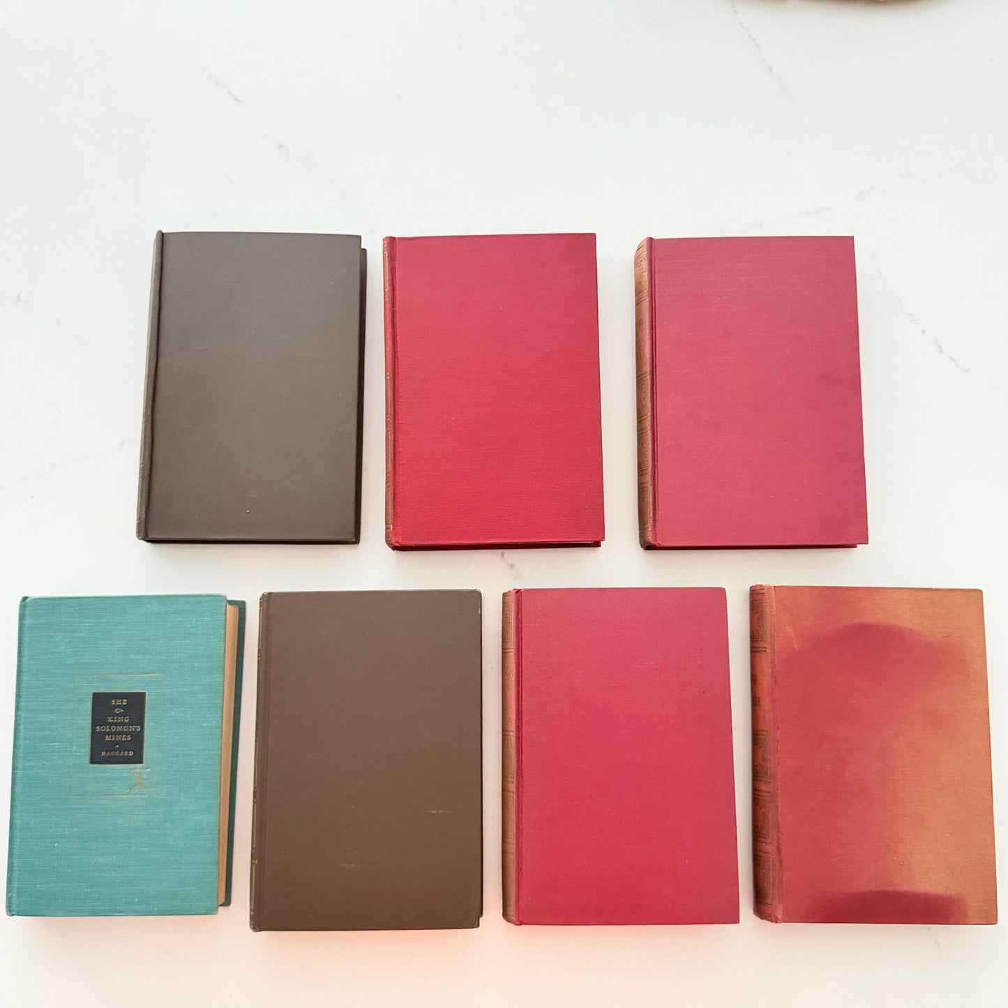 Vintage Classic Hardback Books Set of 7