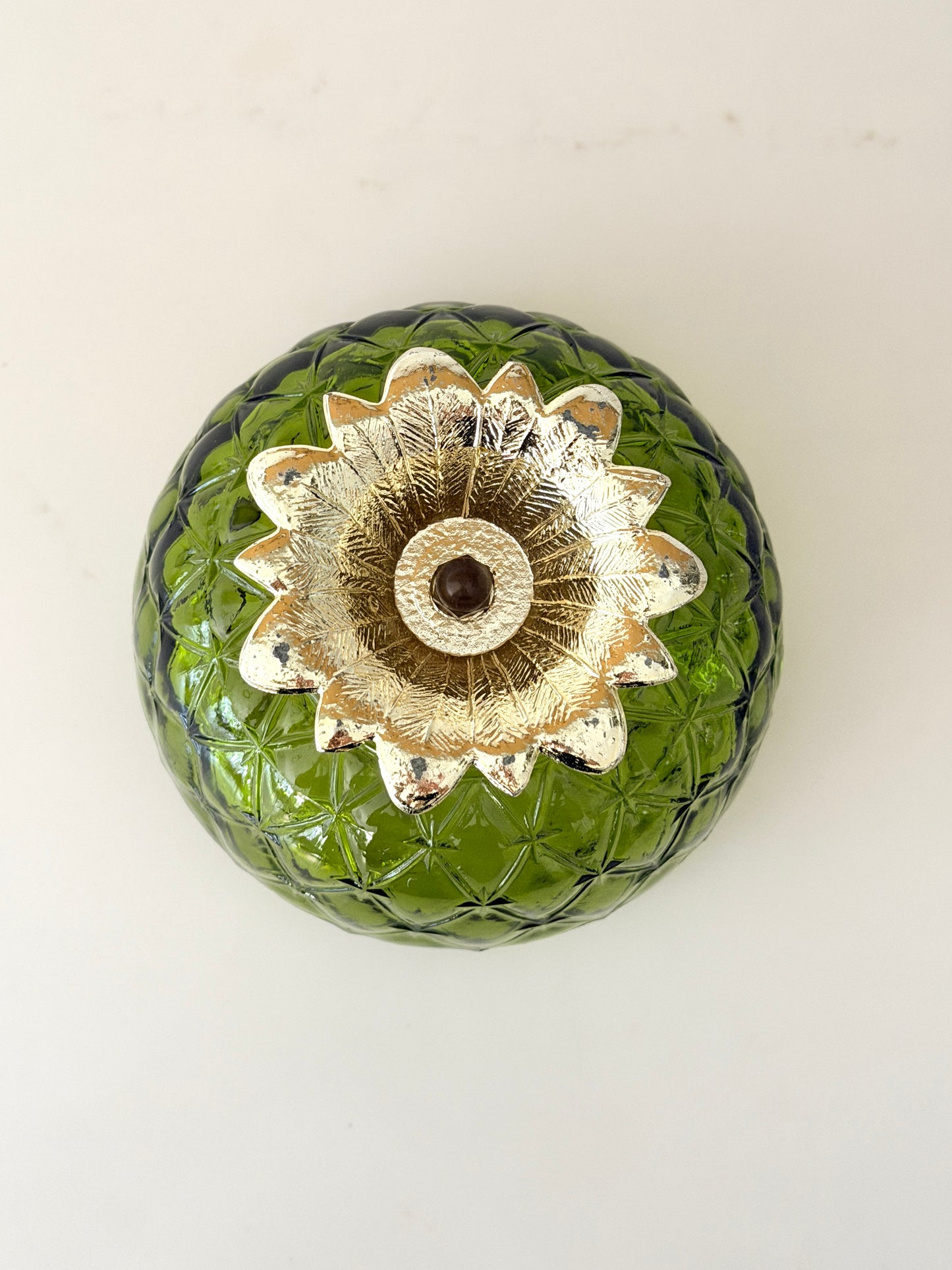 Indiana Ruffled Glass Footed Bowl